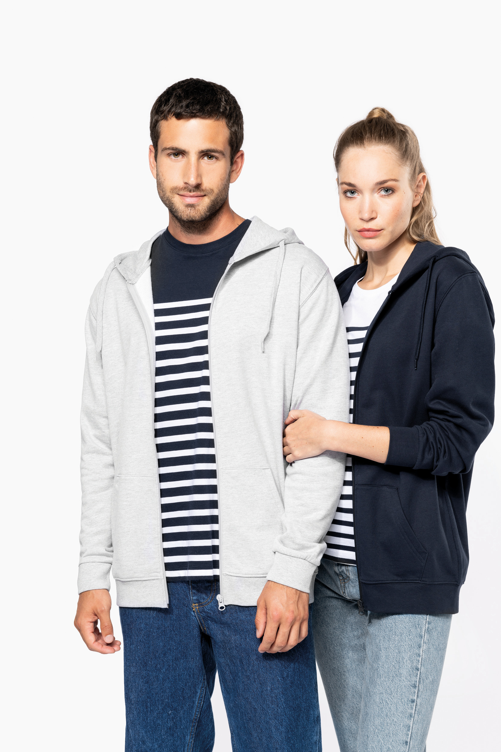 Miniature 12 pour Sweat-shirt recyclé zippé à capuche unisexe
