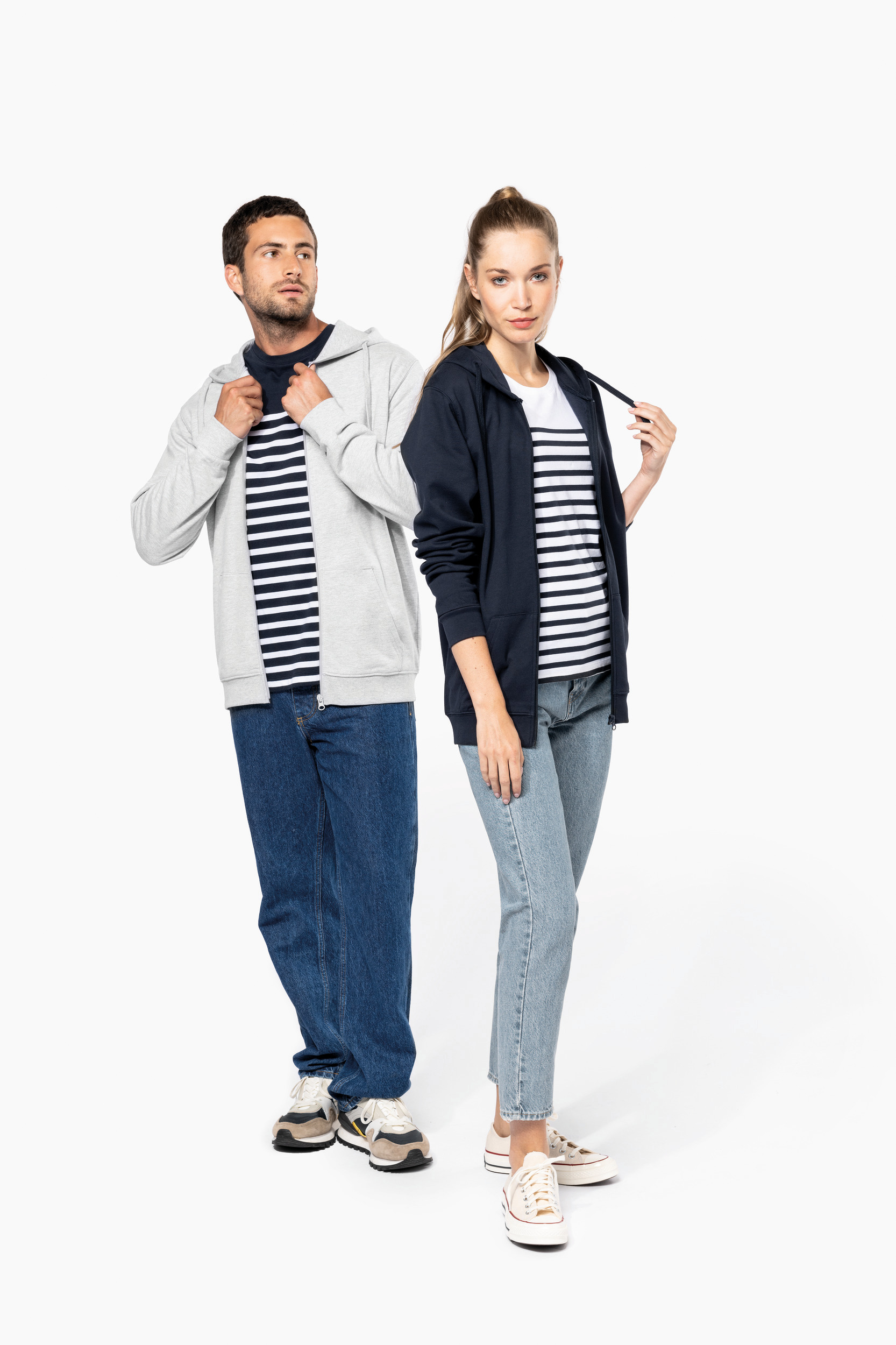 Miniature 13 pour Sweat-shirt recyclé zippé à capuche unisexe