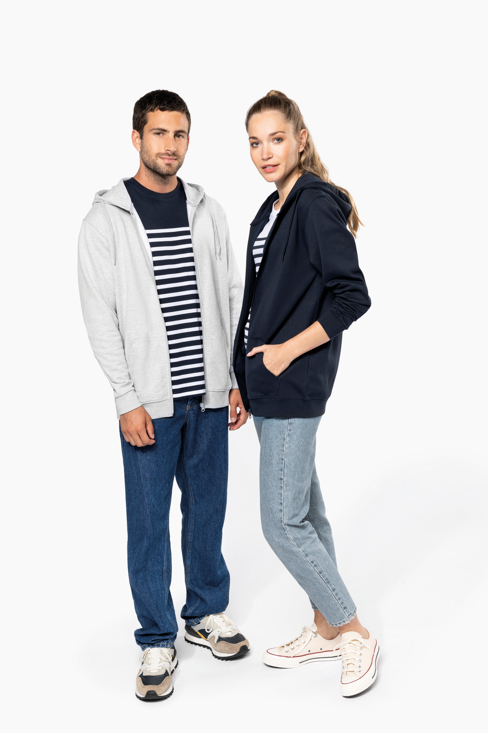 Miniature 14 pour Sweat-shirt recyclé zippé à capuche unisexe