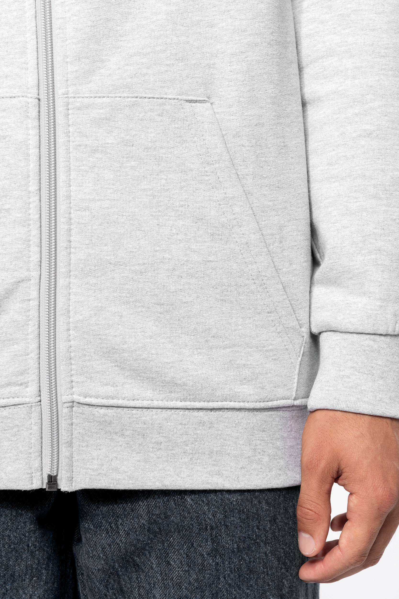 Miniature 17 pour Sweat-shirt recyclé zippé à capuche unisexe