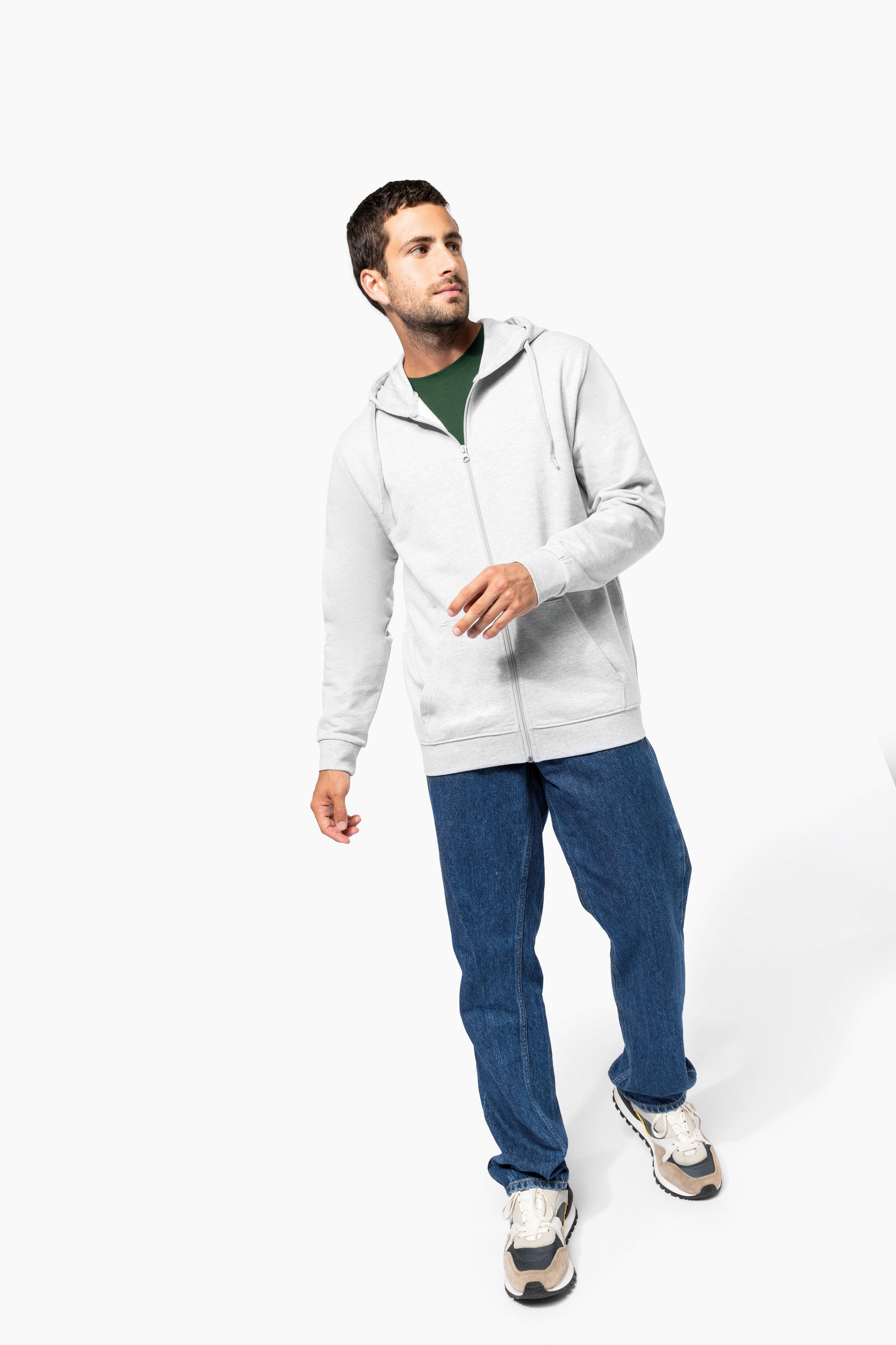 Miniature 6 pour Sweat-shirt recyclé zippé à capuche unisexe
