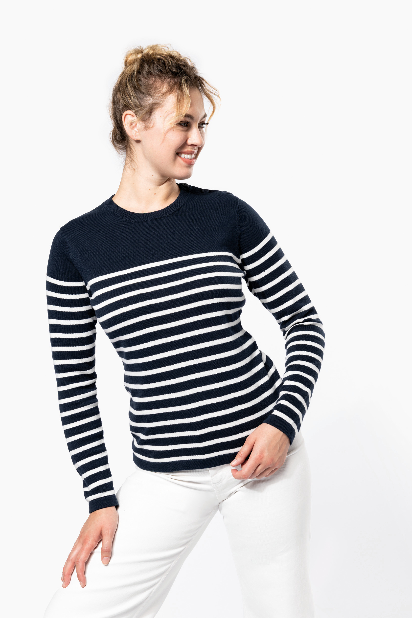 Miniature 3 pour Pull marin femme
