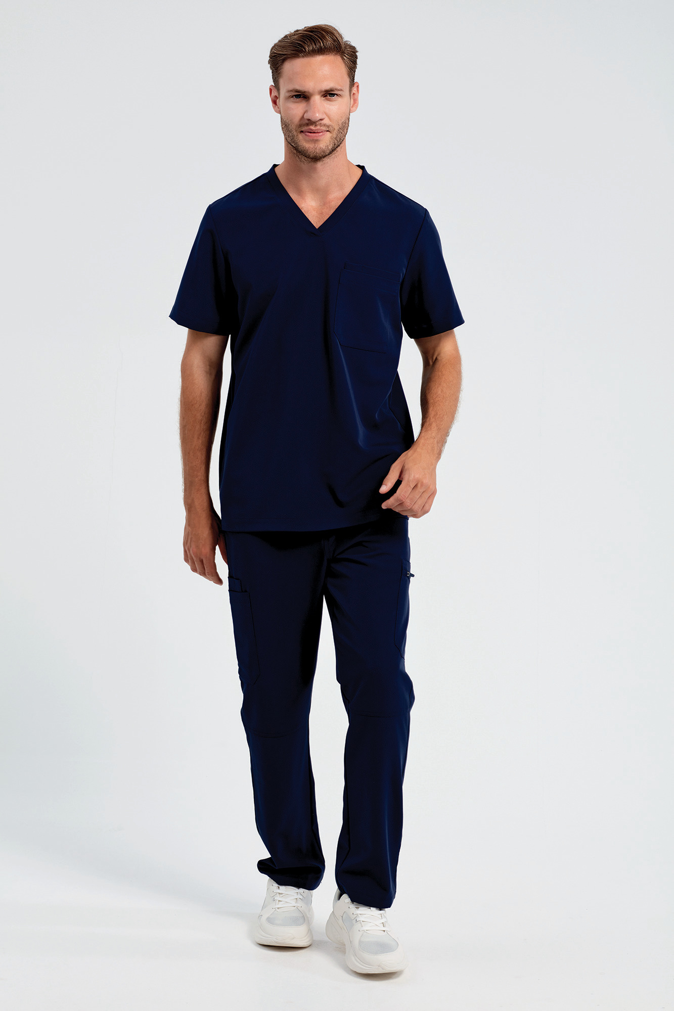 Miniature 19 pour Tunique stretch manches courtes homme