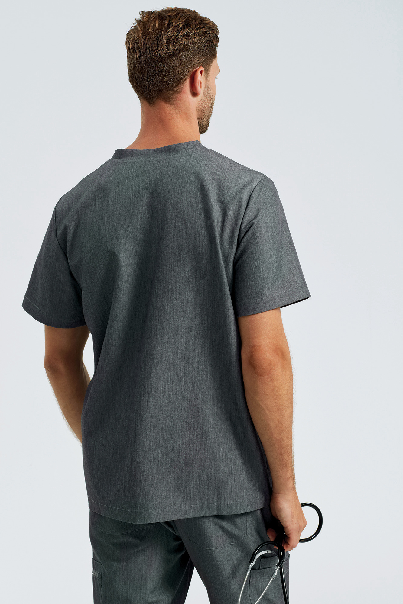 Miniature 17 pour Tunique stretch manches courtes homme