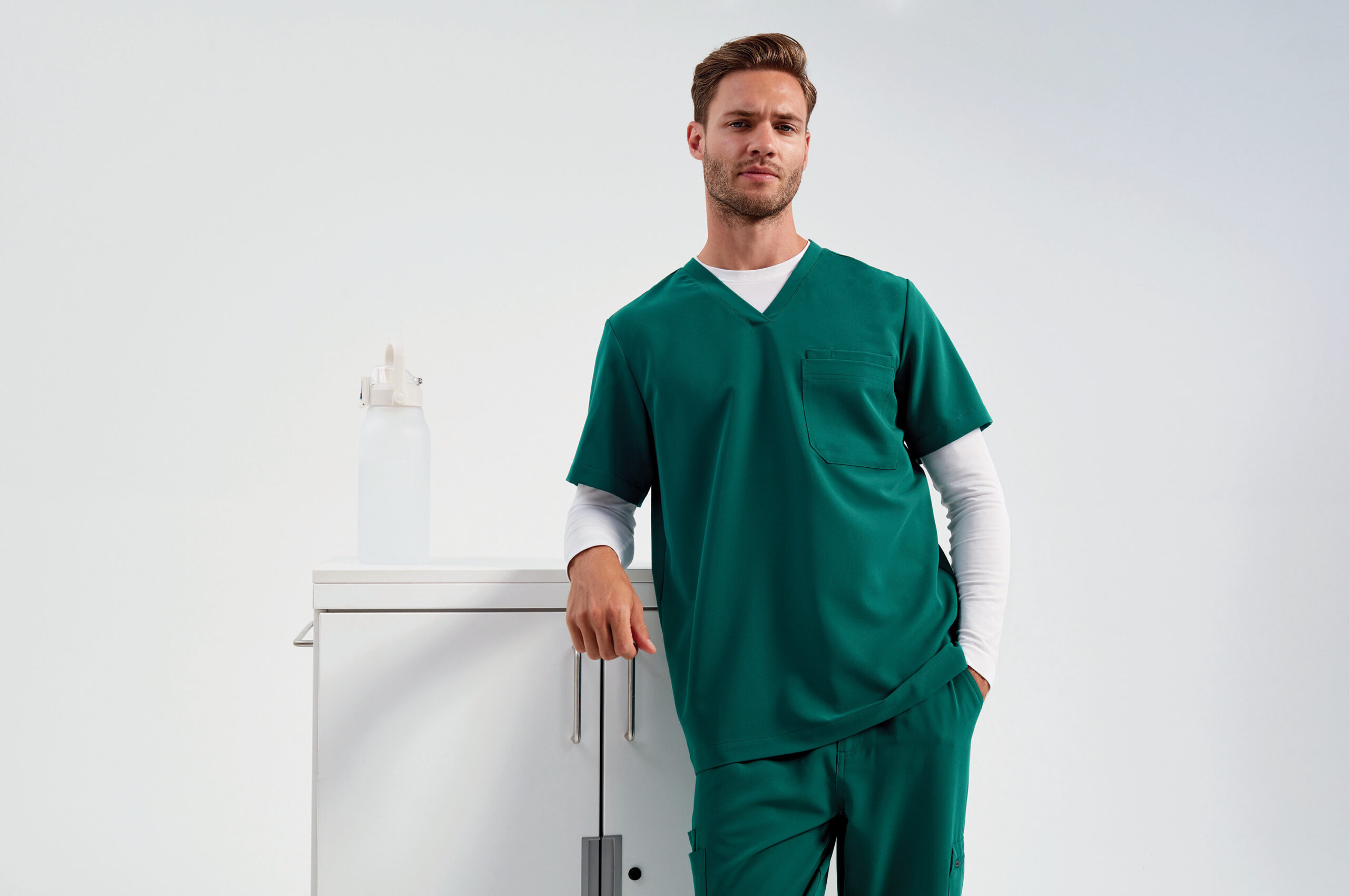 Miniature 13 pour Tunique stretch manches courtes homme