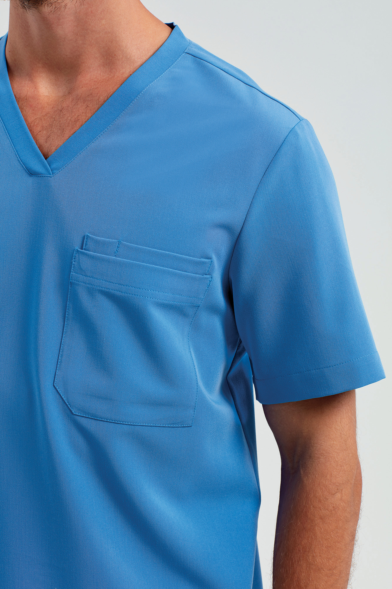 Miniature 7 pour Tunique stretch manches courtes homme