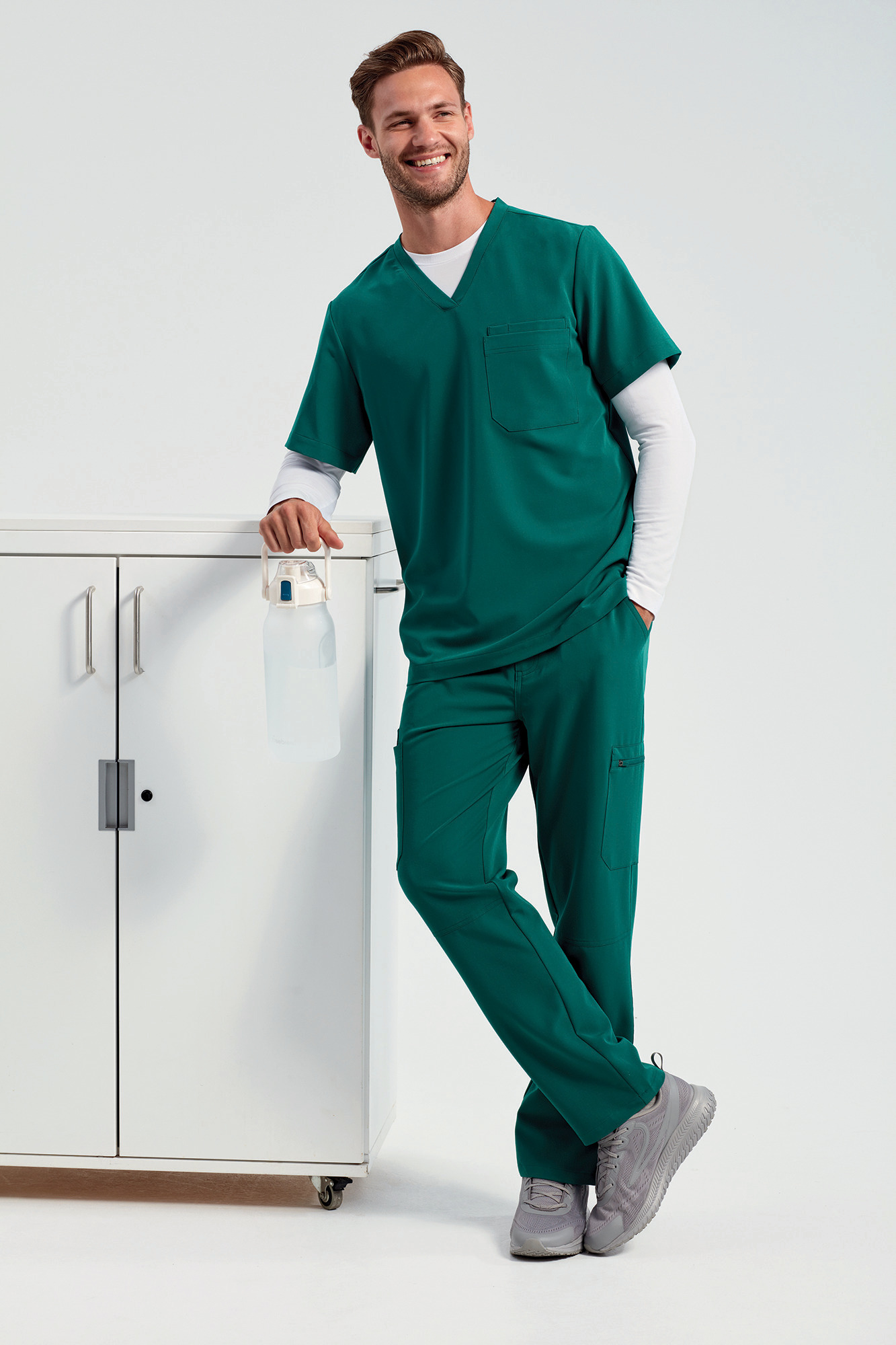 Miniature 25 pour Tunique stretch manches courtes homme