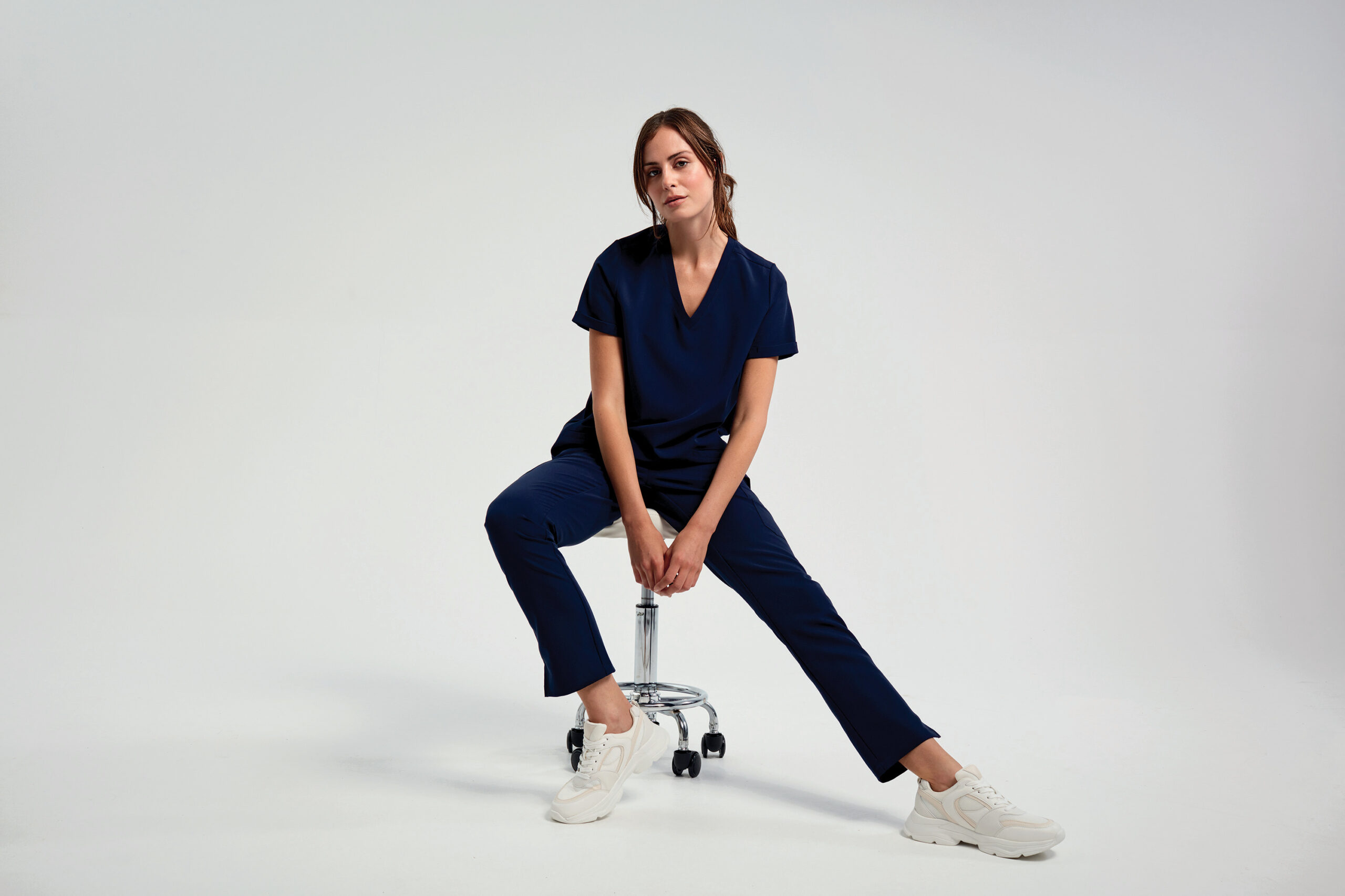 Miniature 15 pour Tunique stretch manches courtes femme