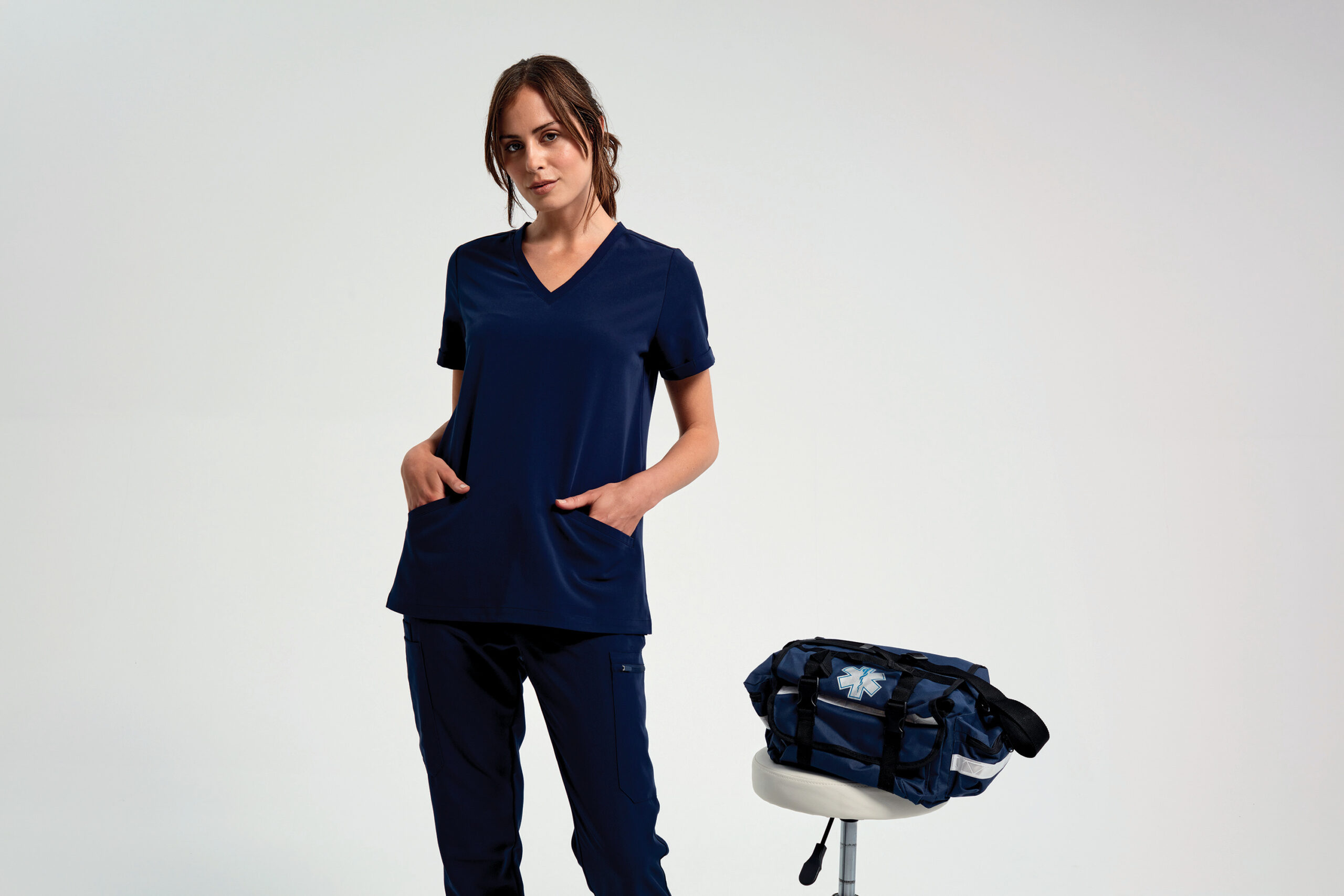 Miniature 13 pour Tunique stretch manches courtes femme
