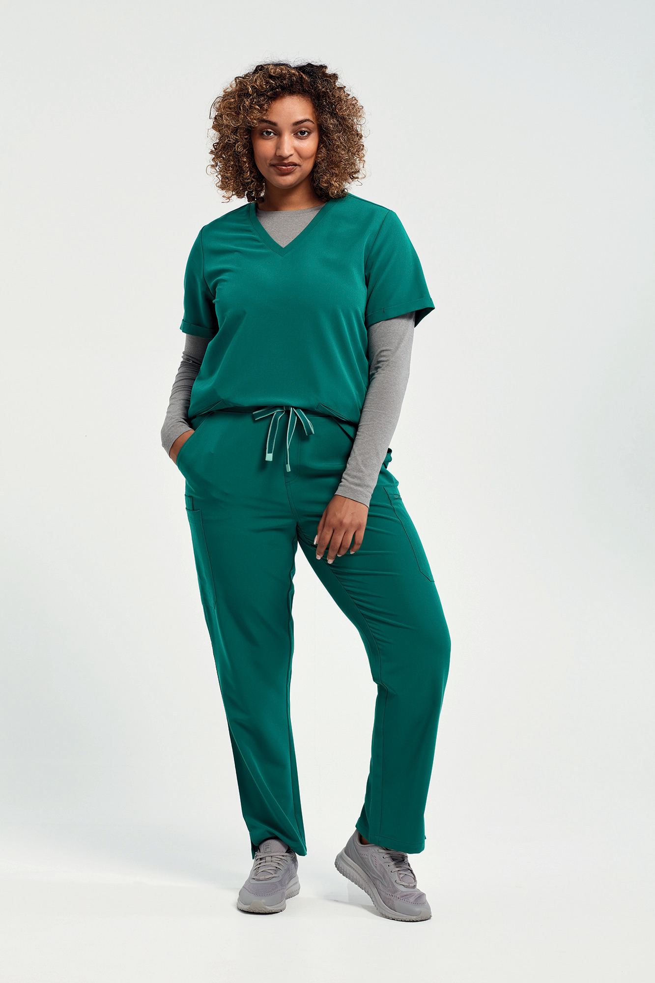 Miniature 10 pour Tunique stretch manches courtes femme