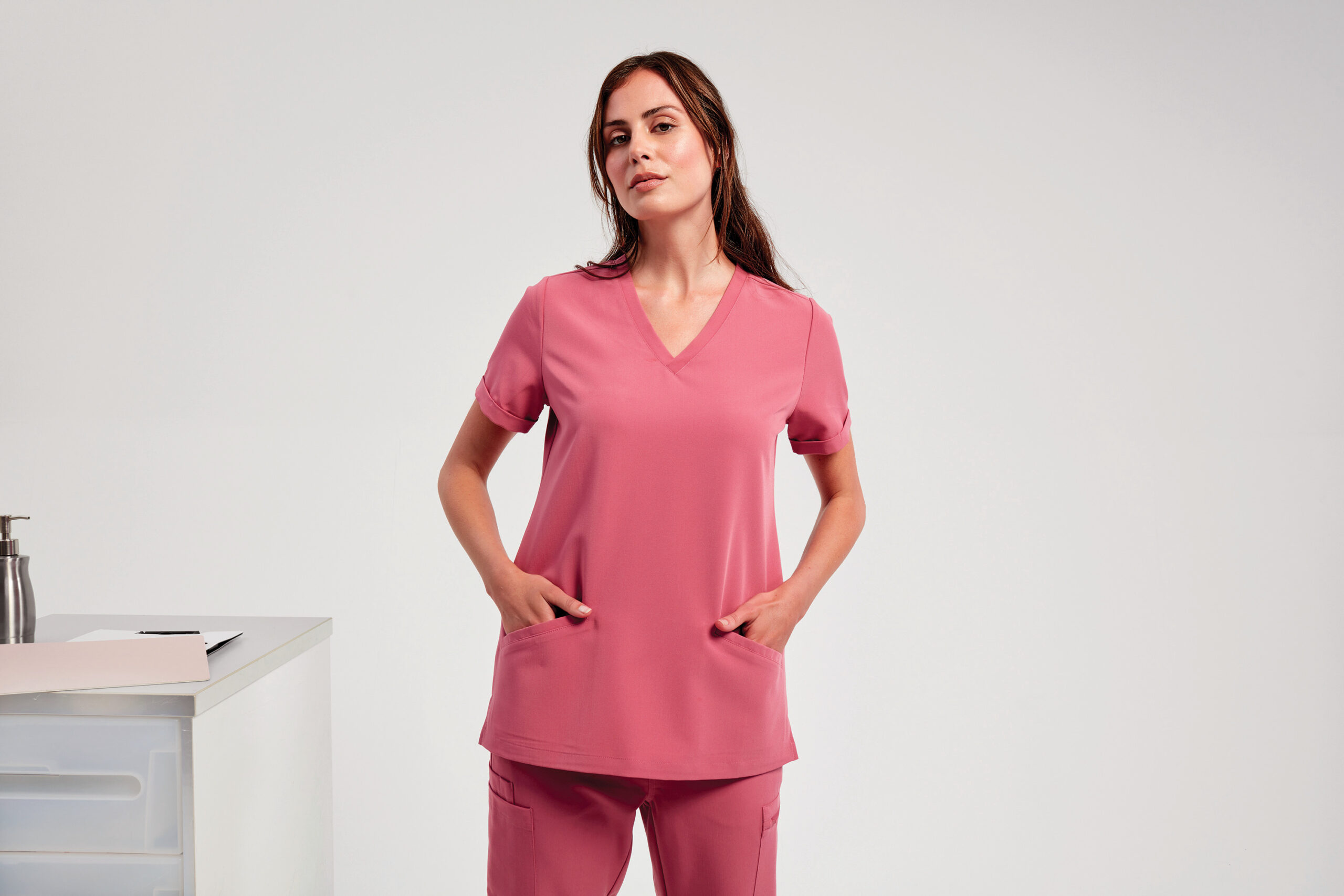 Miniature 2 pour Tunique stretch manches courtes femme