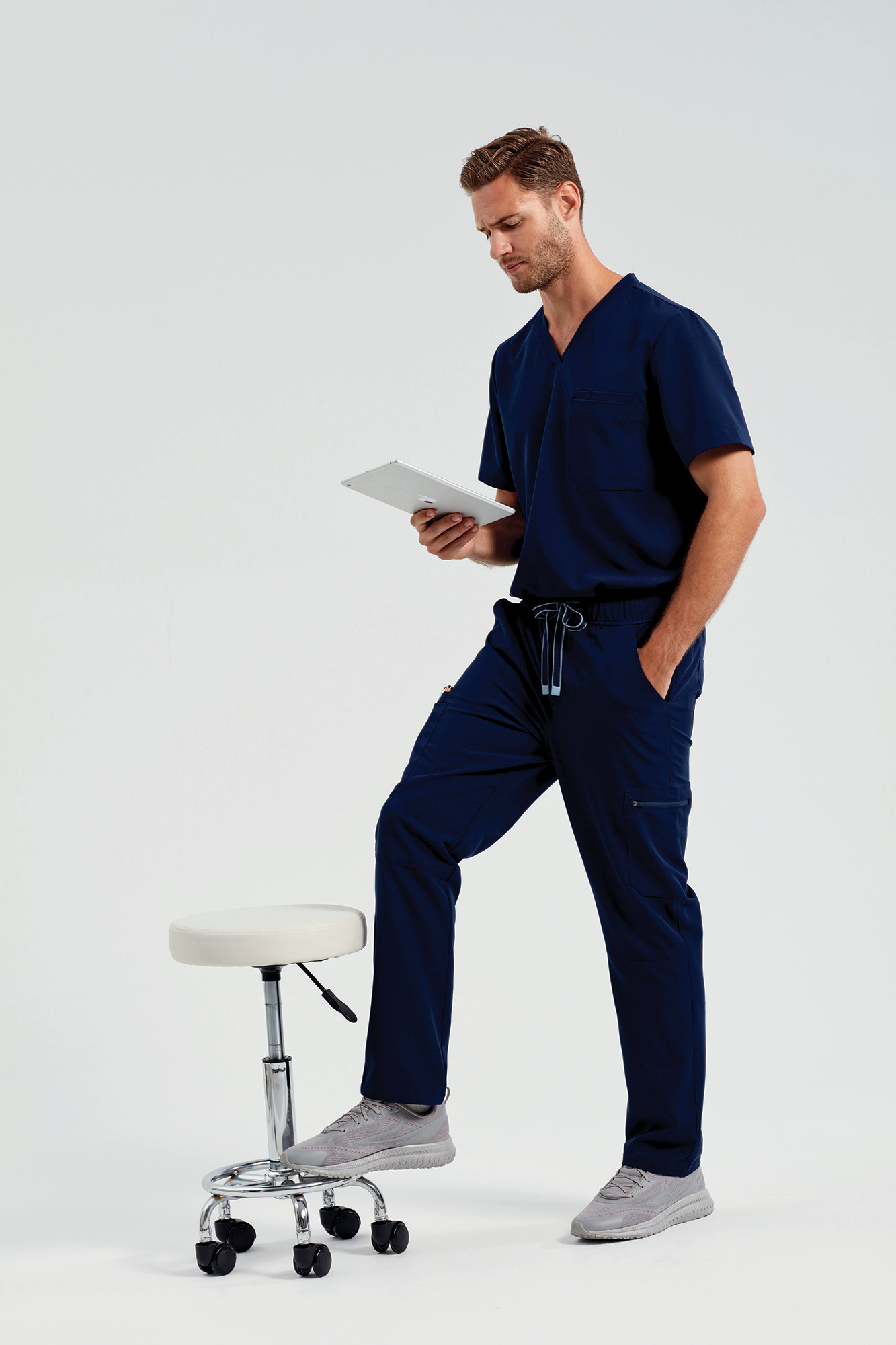 Miniature 22 pour Pantalon cargo stretch homme
