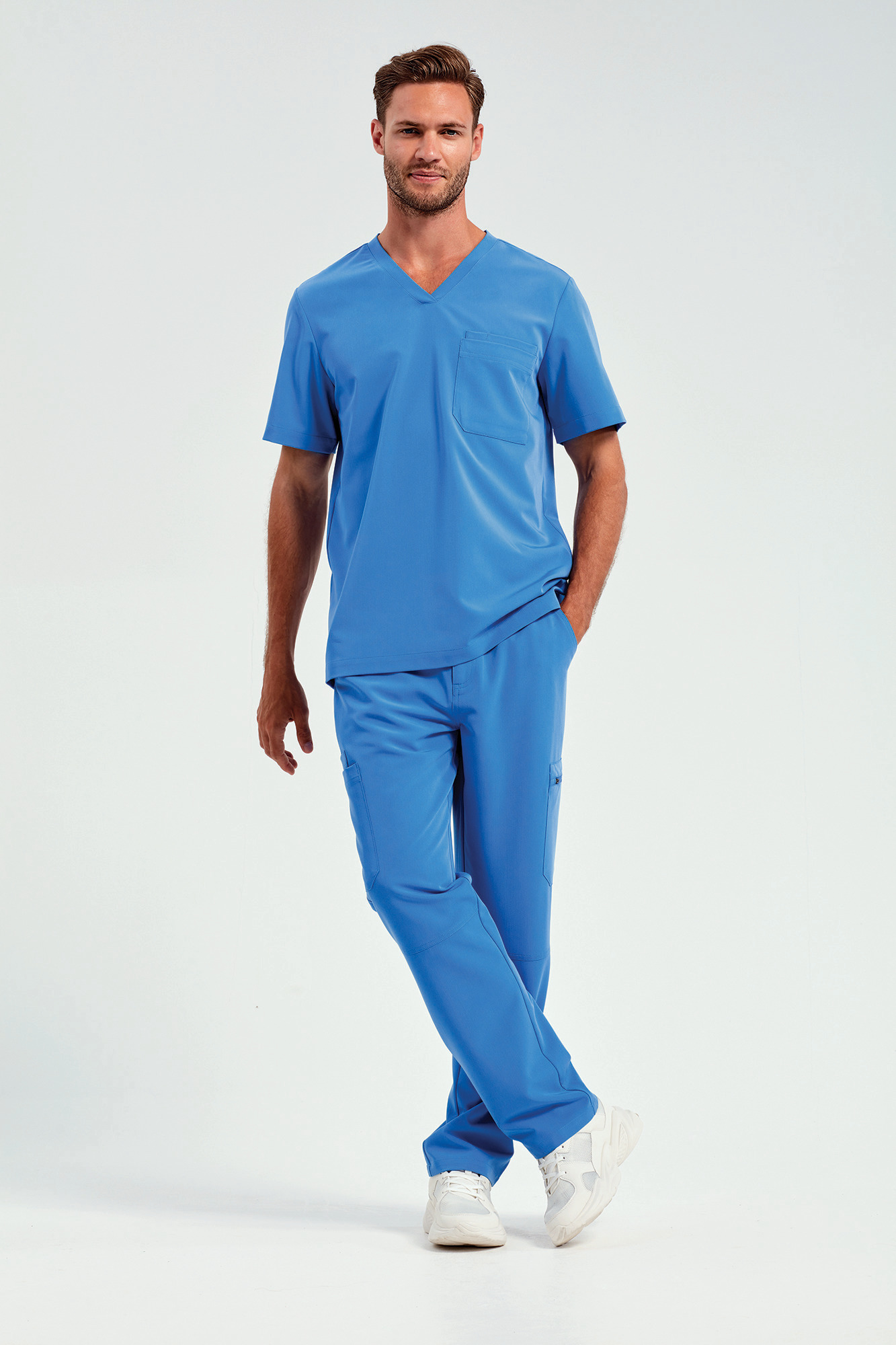 Miniature 35 pour Tunique stretch manches courtes homme