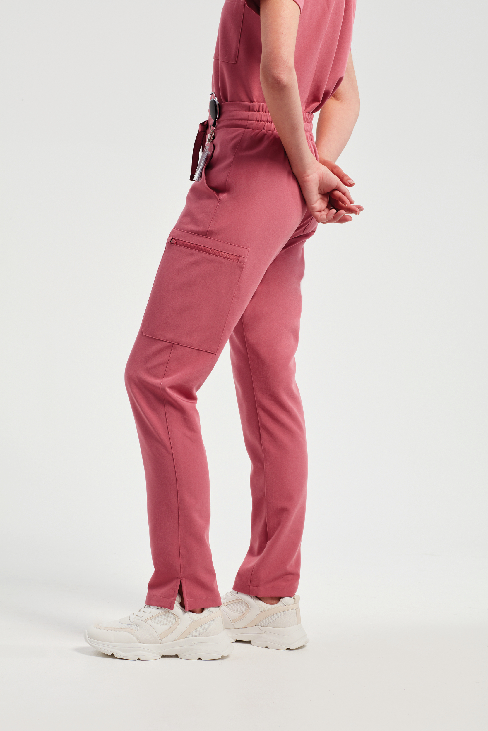 Miniature 8 pour Pantalon cargo stretch femme