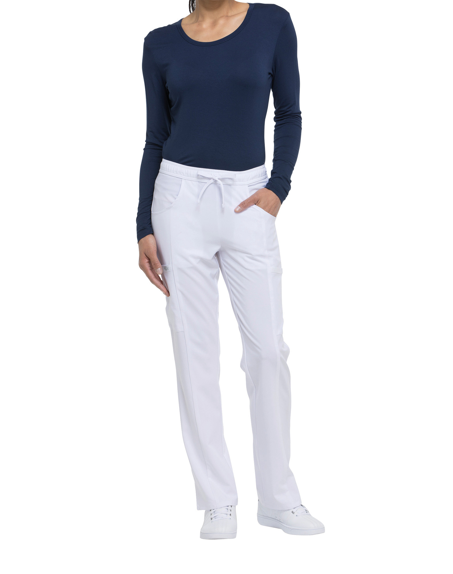 Miniature 8 pour Pantalon à taille moyenne à cordon femme