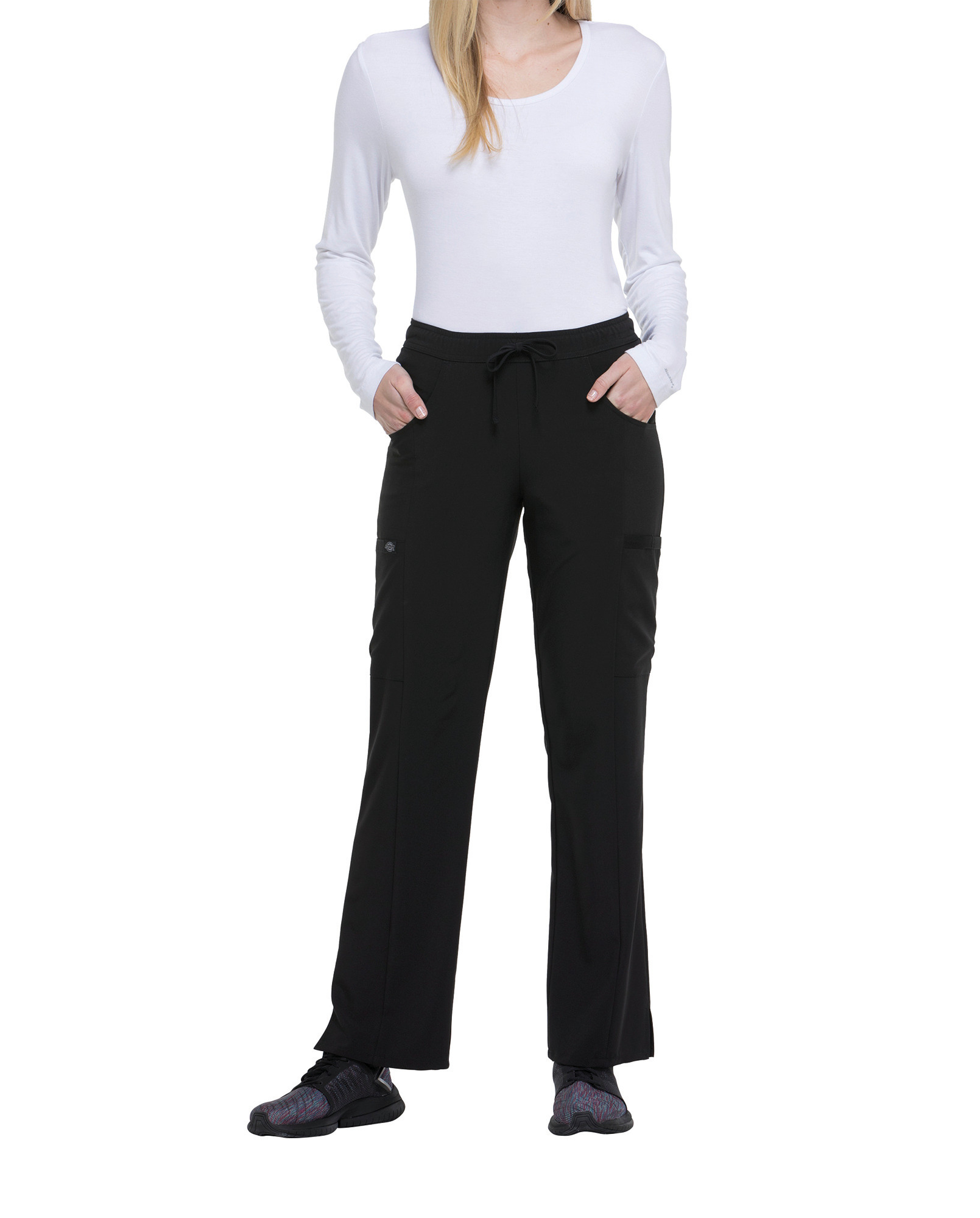 Miniature 4 pour Pantalon à taille moyenne à cordon femme