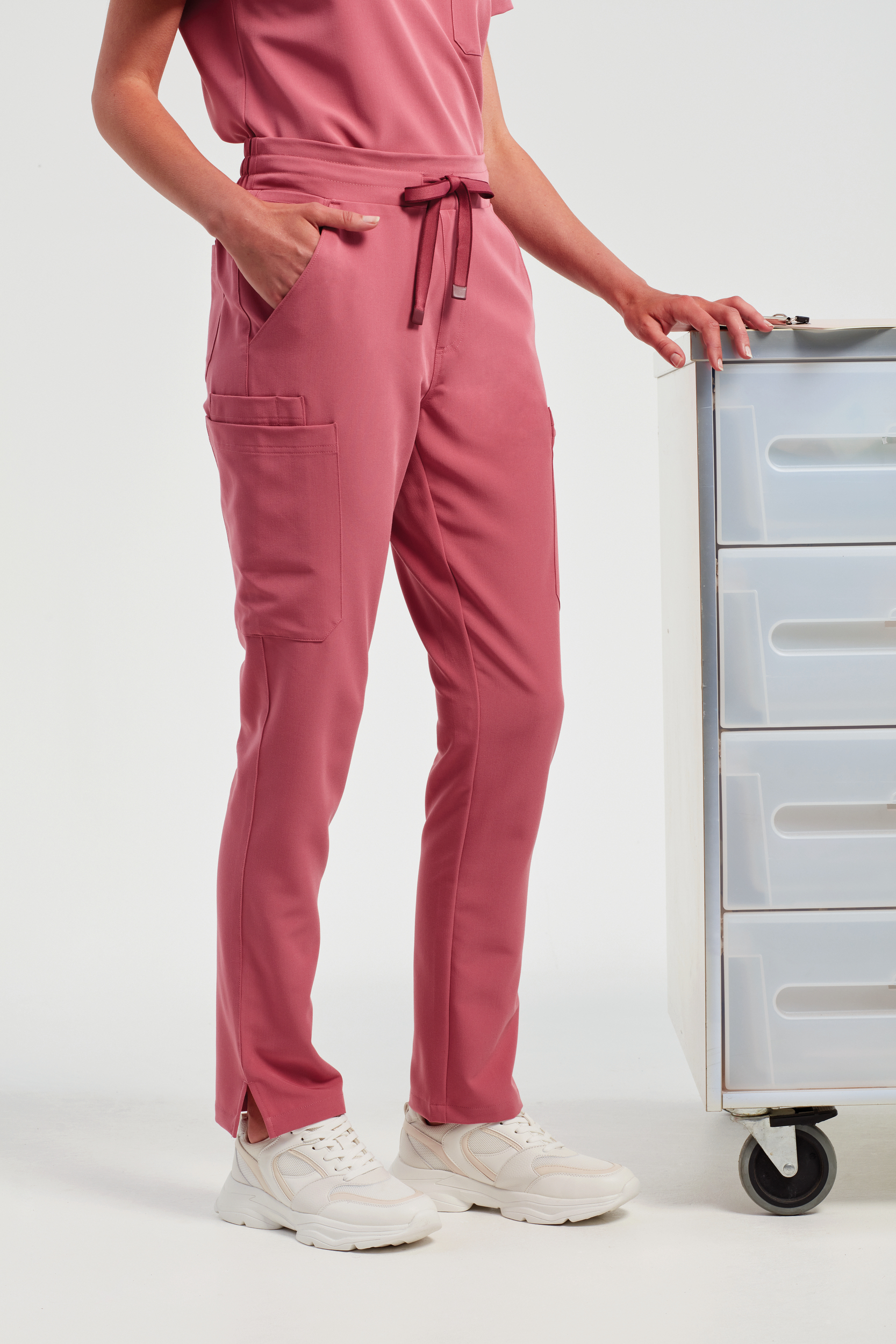Miniature 3 pour Pantalon cargo stretch femme