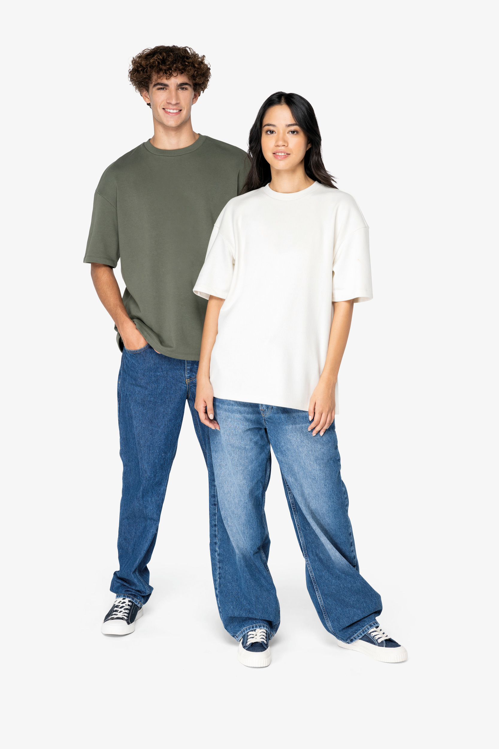 Miniature 2 pour T-shirt écoresponsable oversize French Terry unisexe