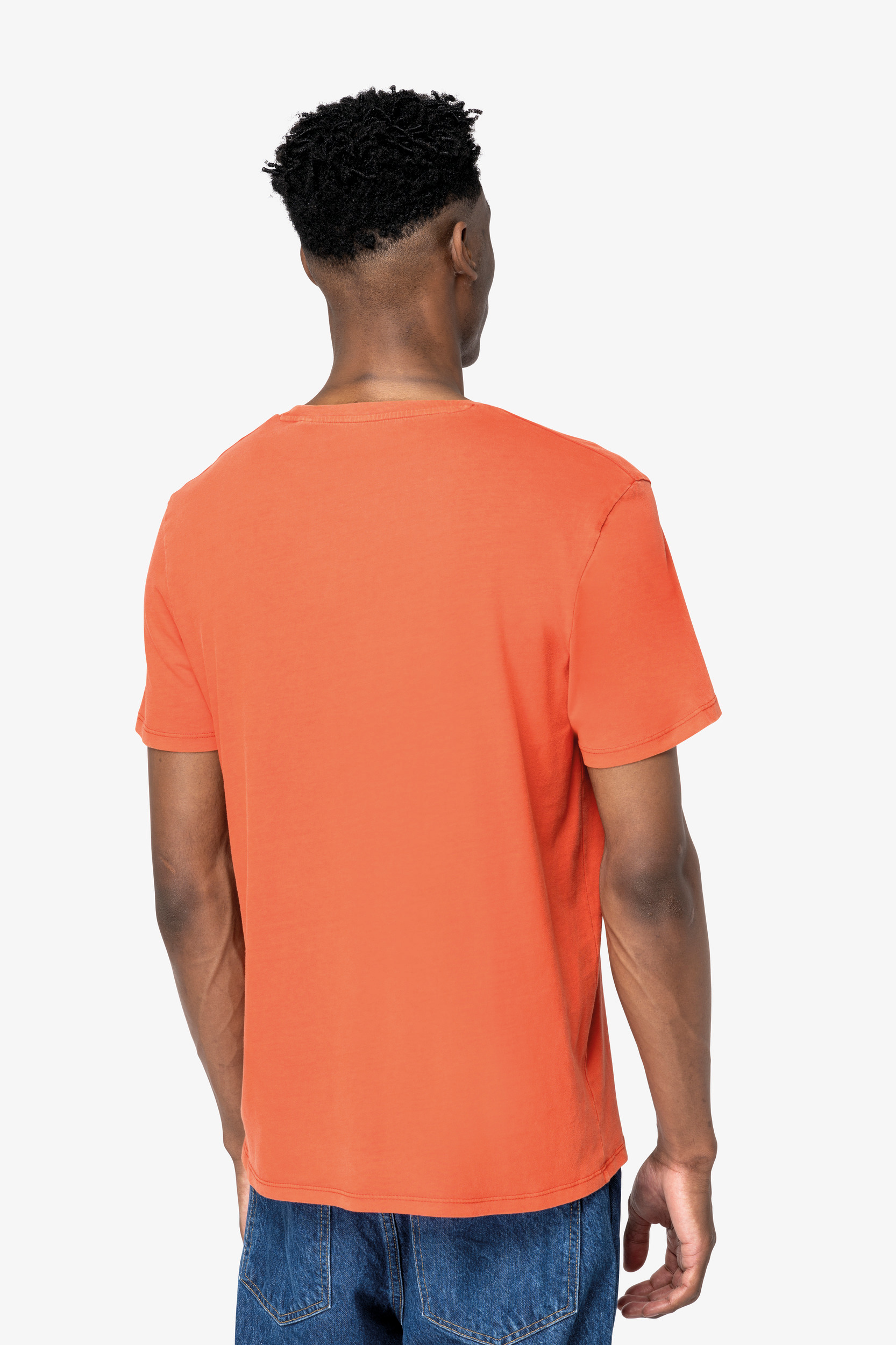 Miniature 4 pour T-shirt écoresponsable délavé unisexe