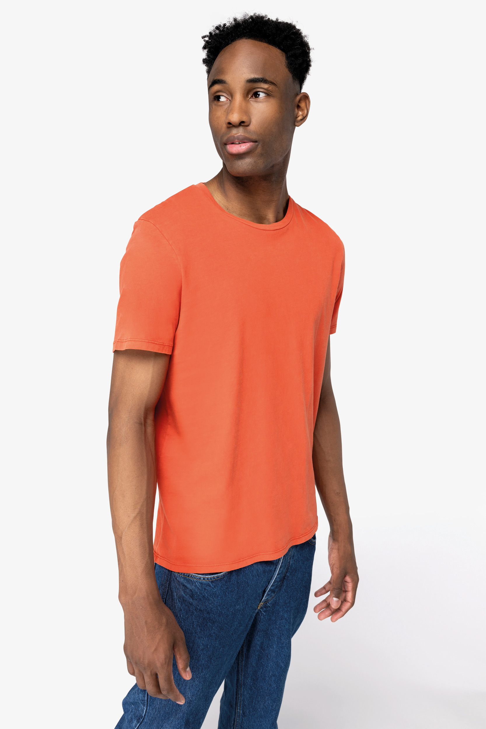 Miniature 3 pour T-shirt écoresponsable délavé unisexe