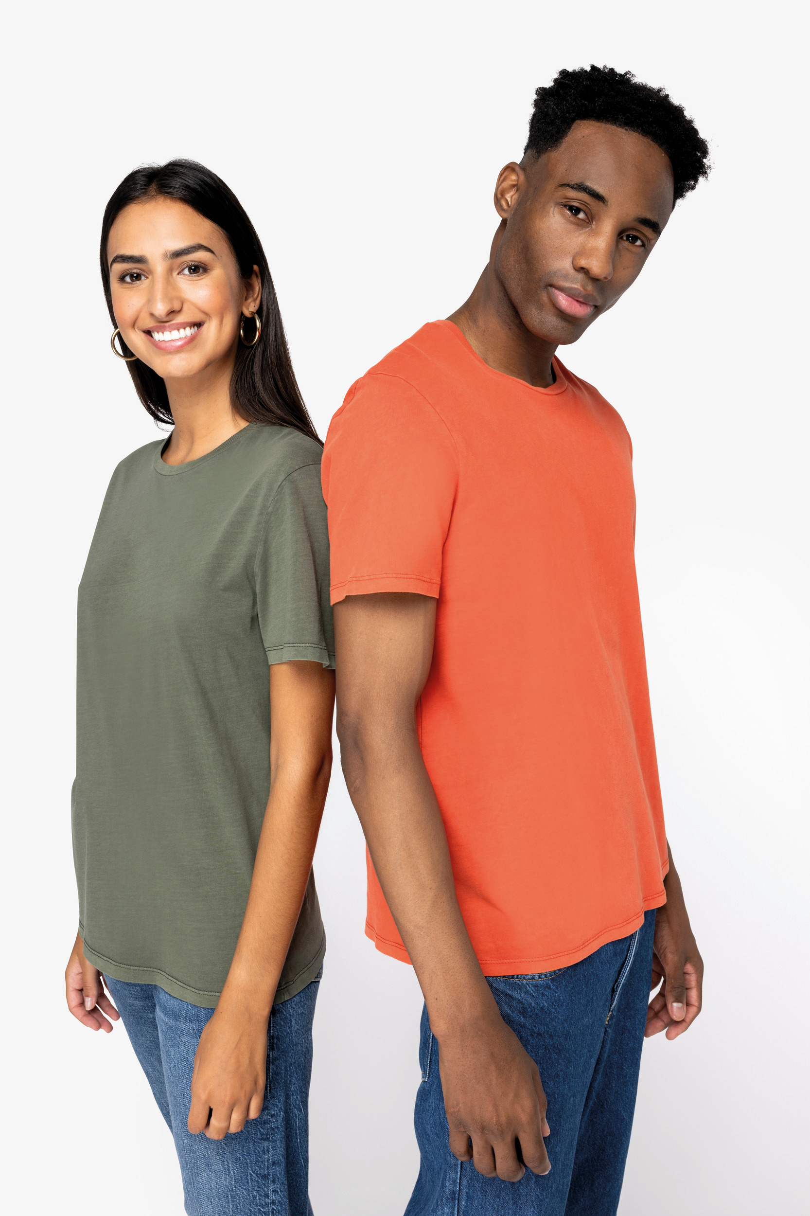 Miniature 1 pour T-shirt écoresponsable délavé unisexe