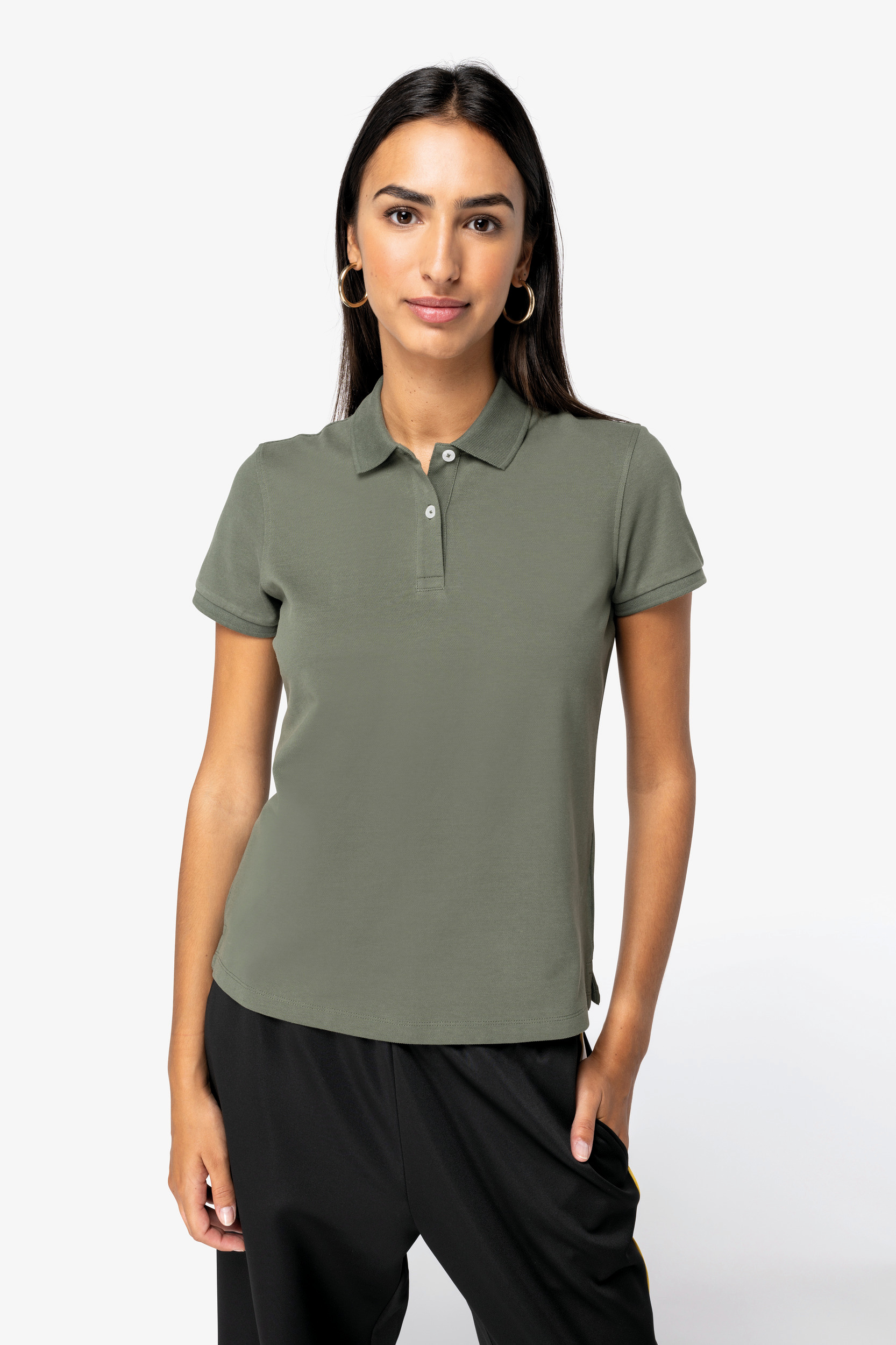 Miniature 1 pour Polo écoresponsable maille piquée femme