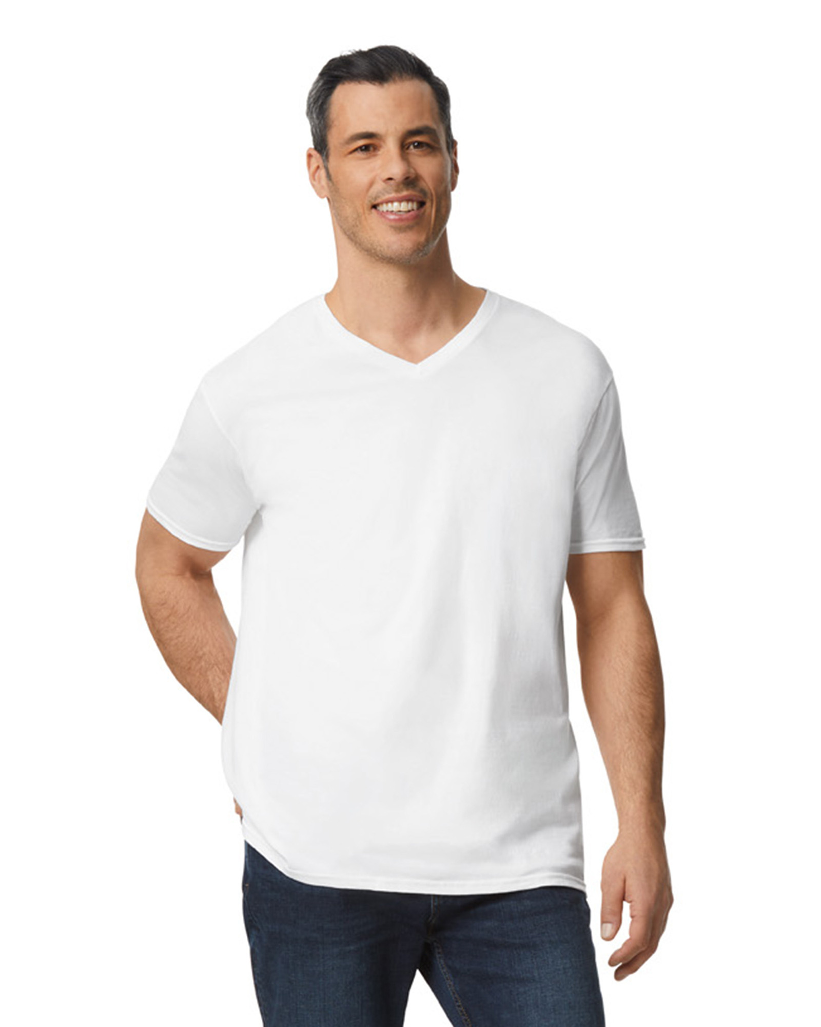 Miniature 8 pour T-shirt homme col v Softstyle