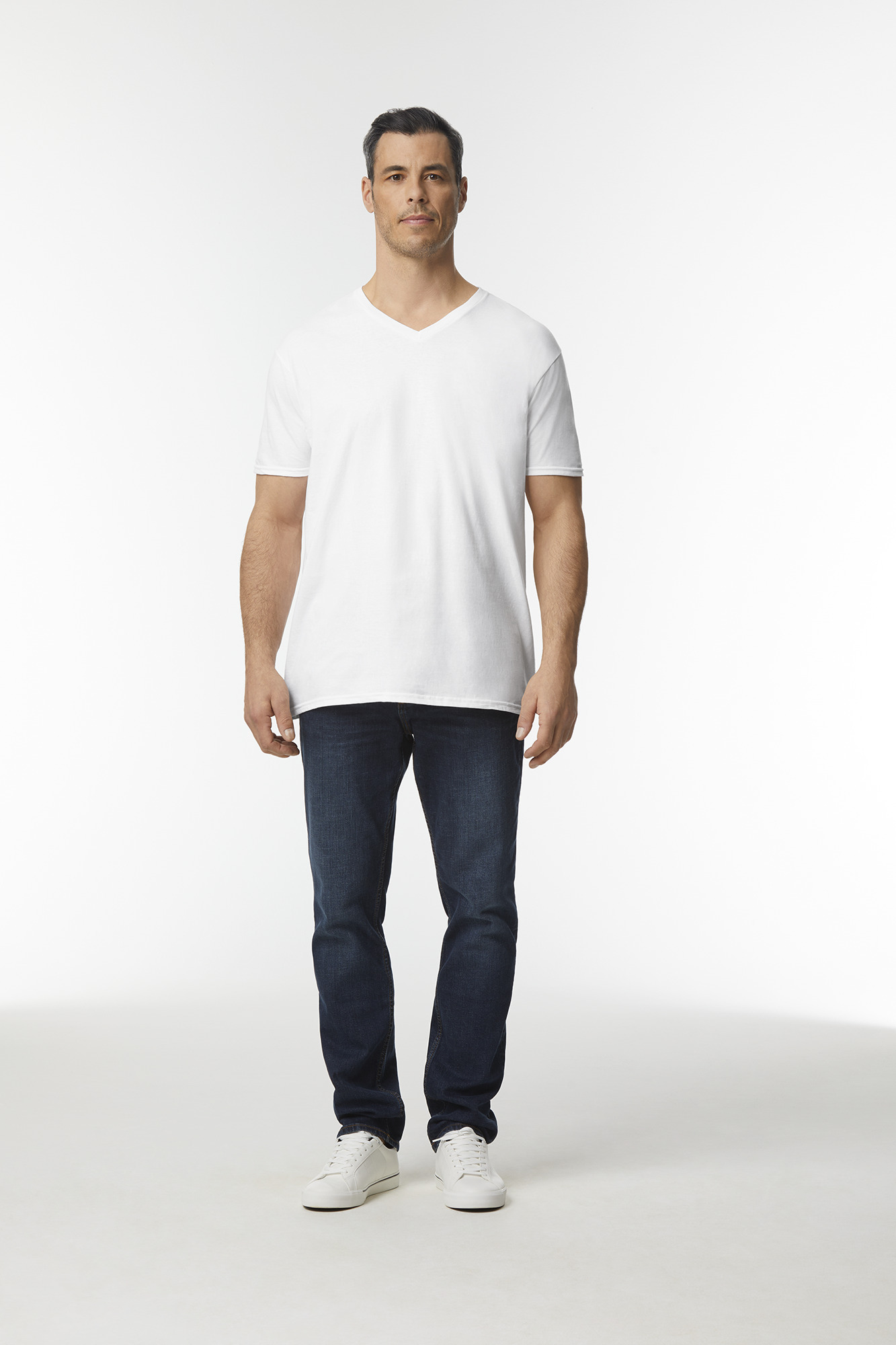 Miniature 2 pour T-shirt homme col v Softstyle