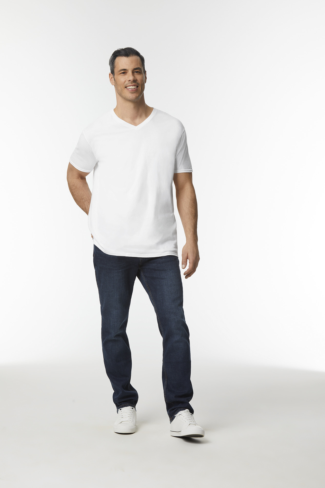 Miniature 1 pour T-shirt homme col v Softstyle