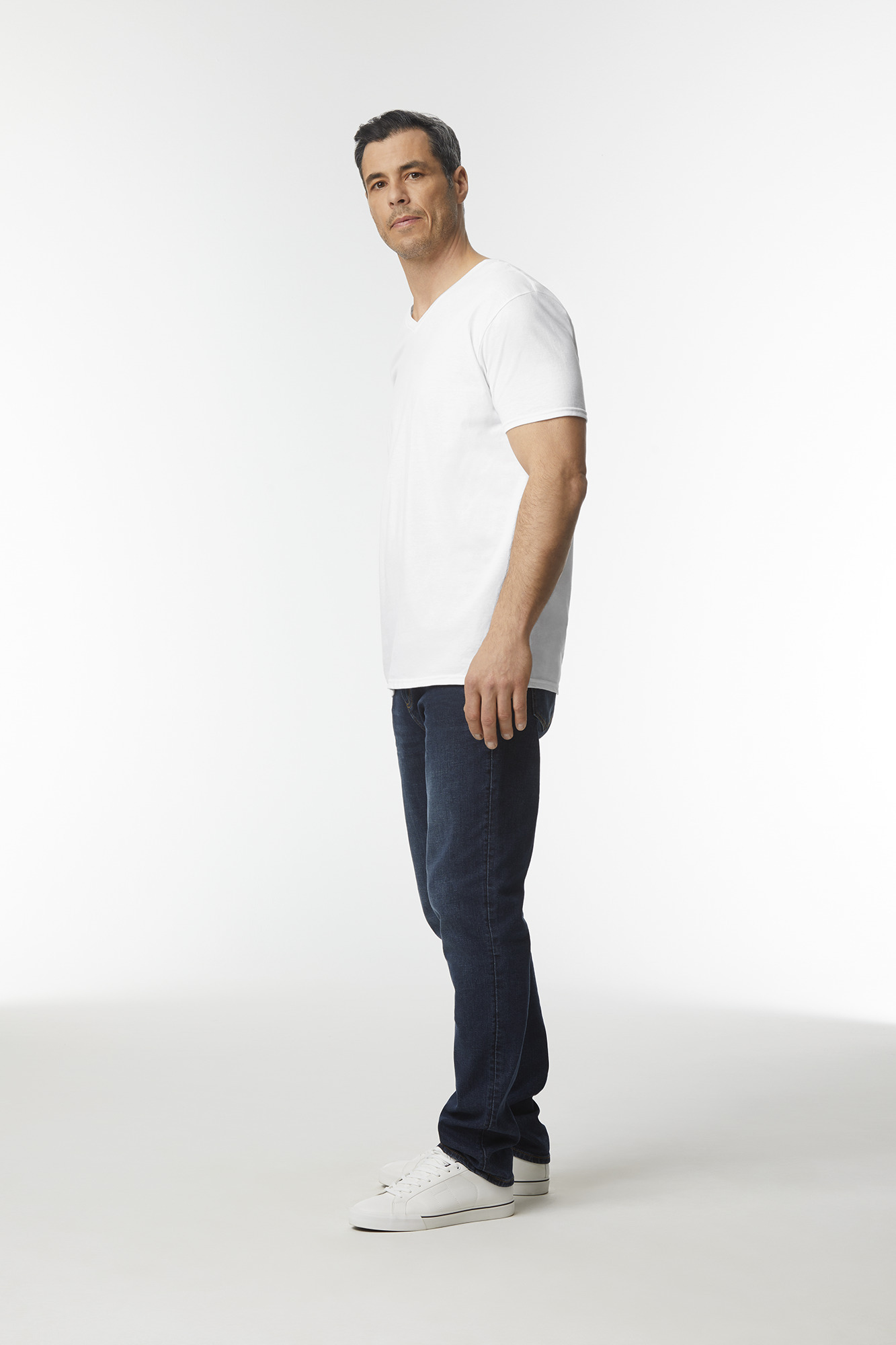 Miniature 4 pour T-shirt homme col v Softstyle