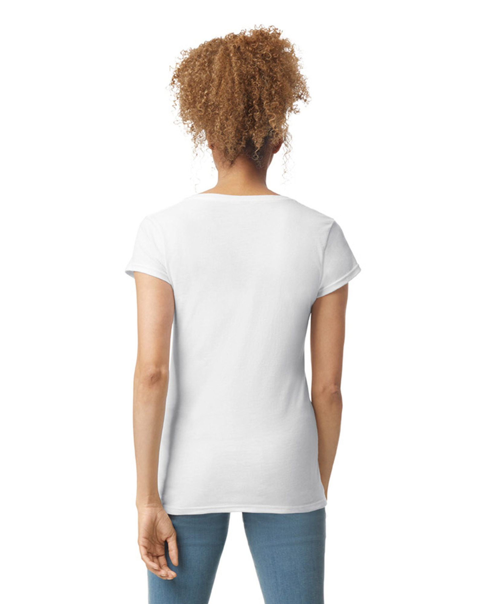 Miniature 7 pour T-shirt femme col v Softstyle