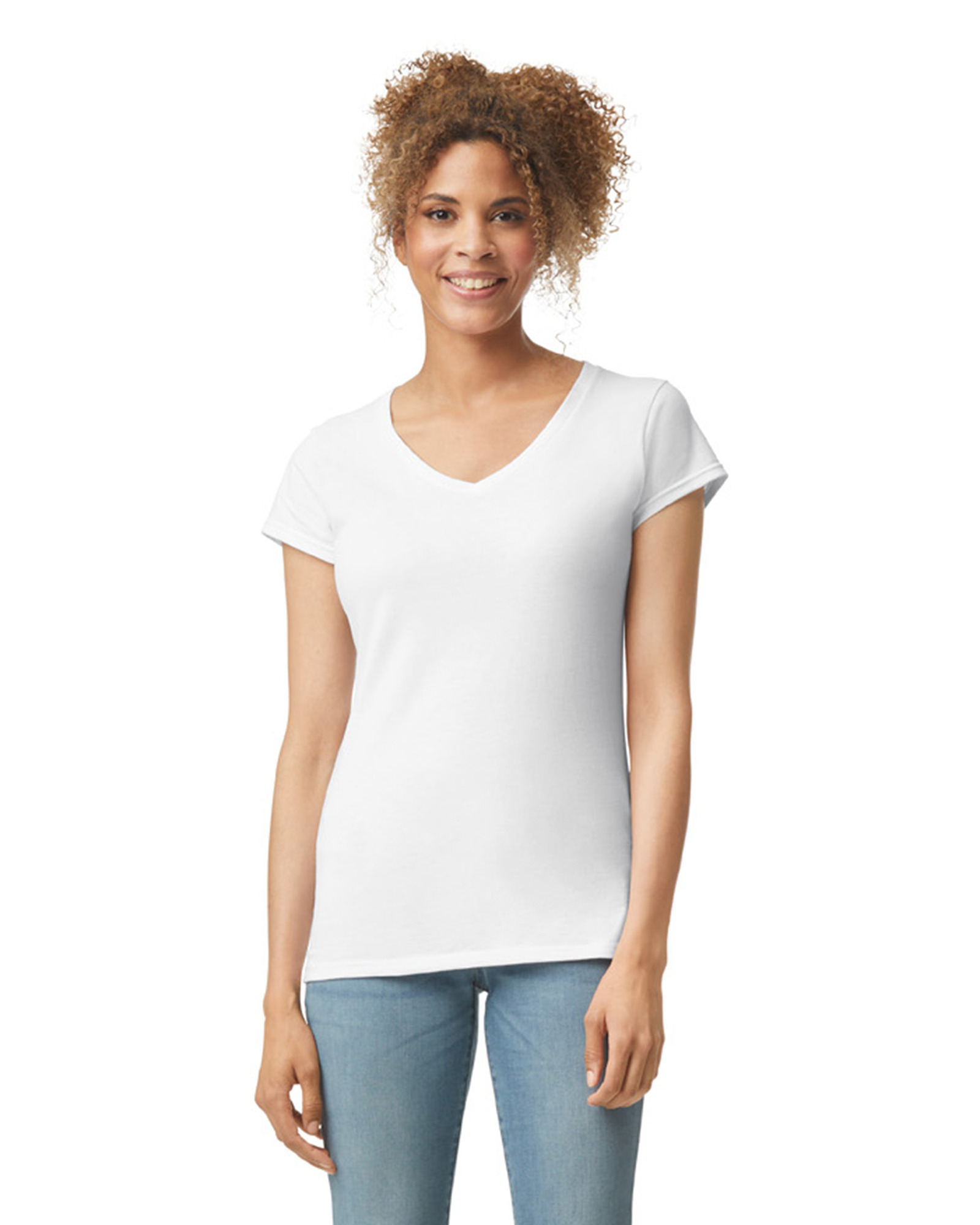 Miniature 10 pour T-shirt femme col v Softstyle
