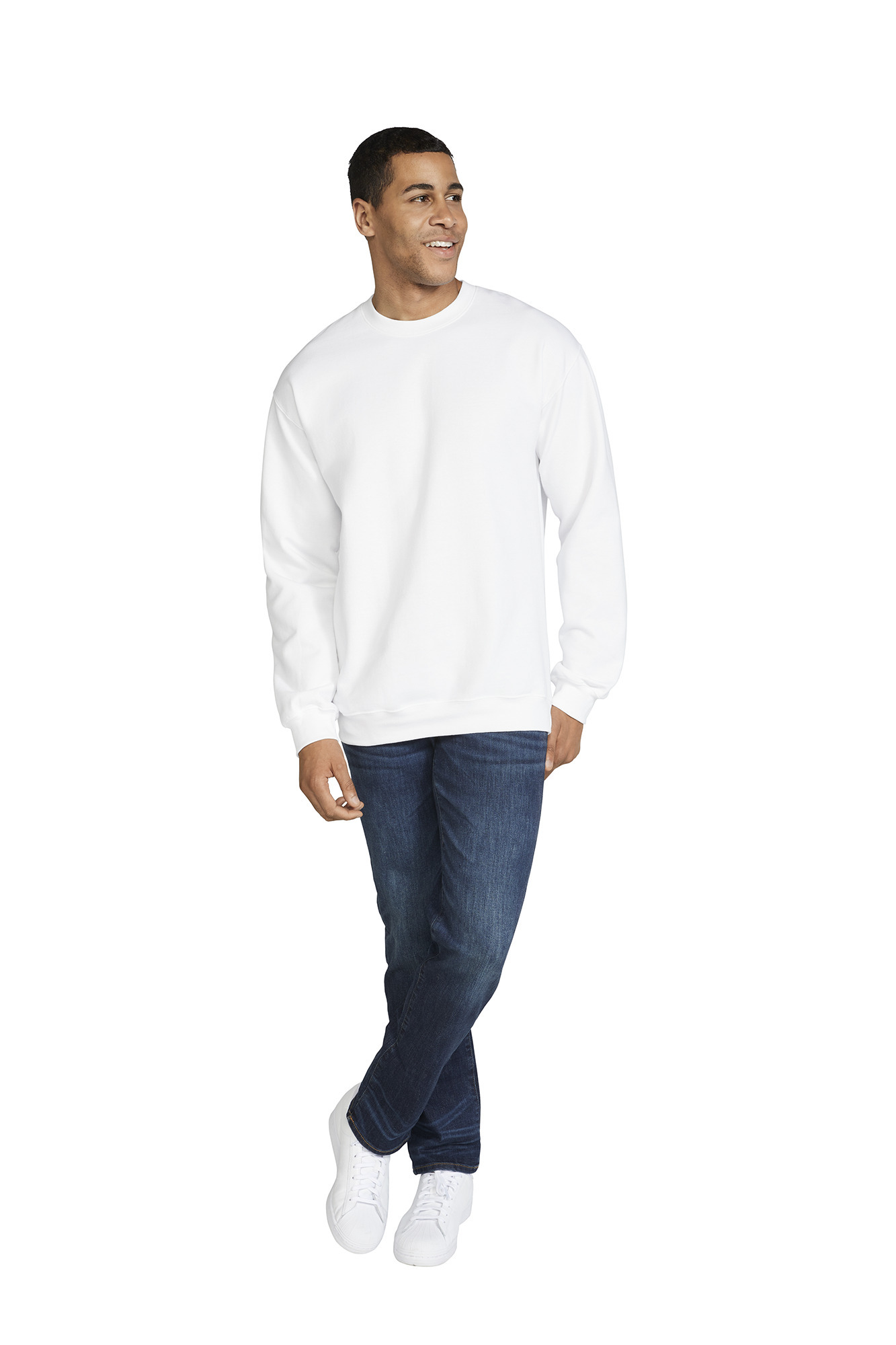 Miniature 4 pour Sweat-shirt col rond Midweight Softstyle