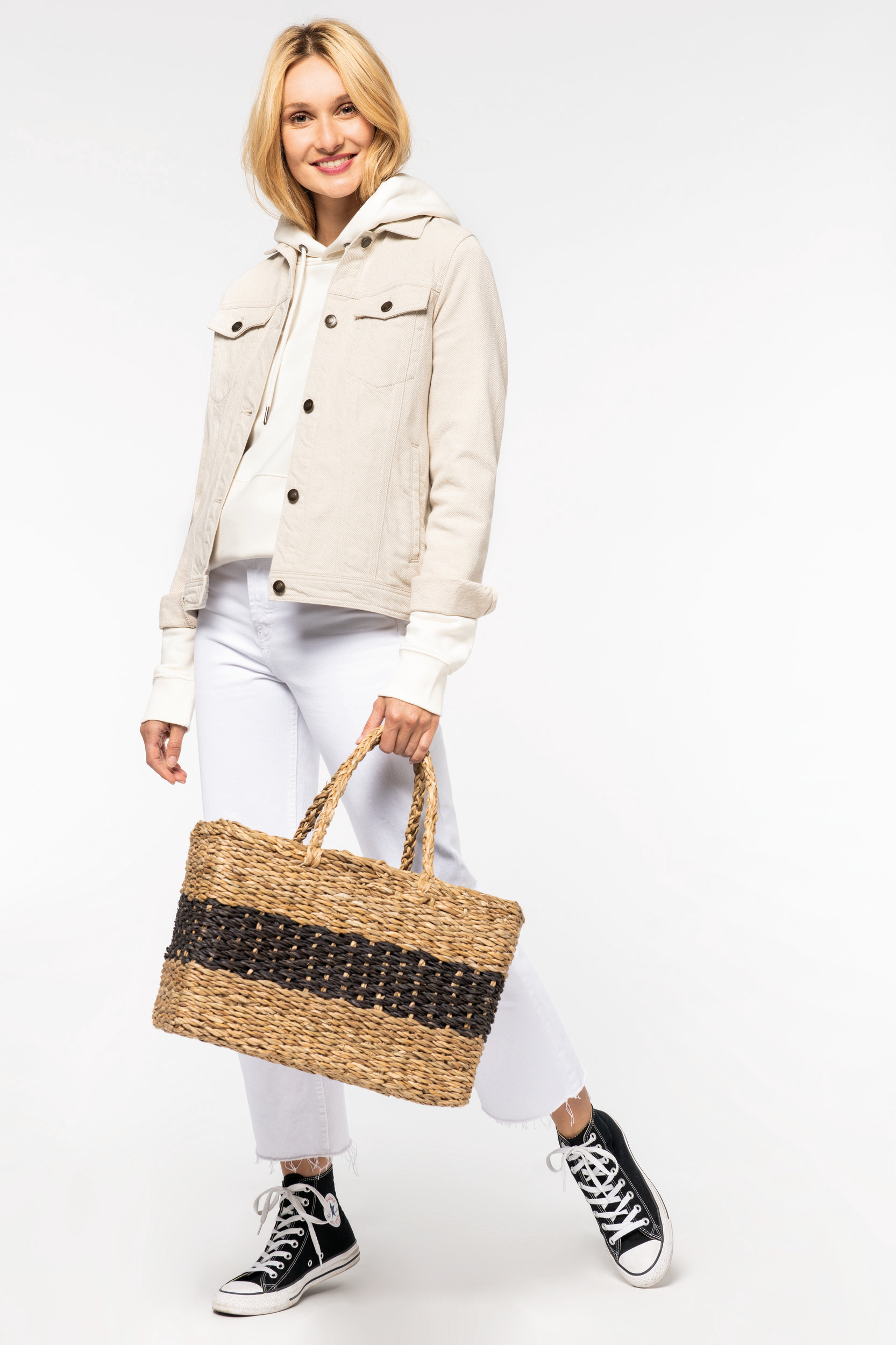 Miniature 2 pour Sac panier en jonc de mer