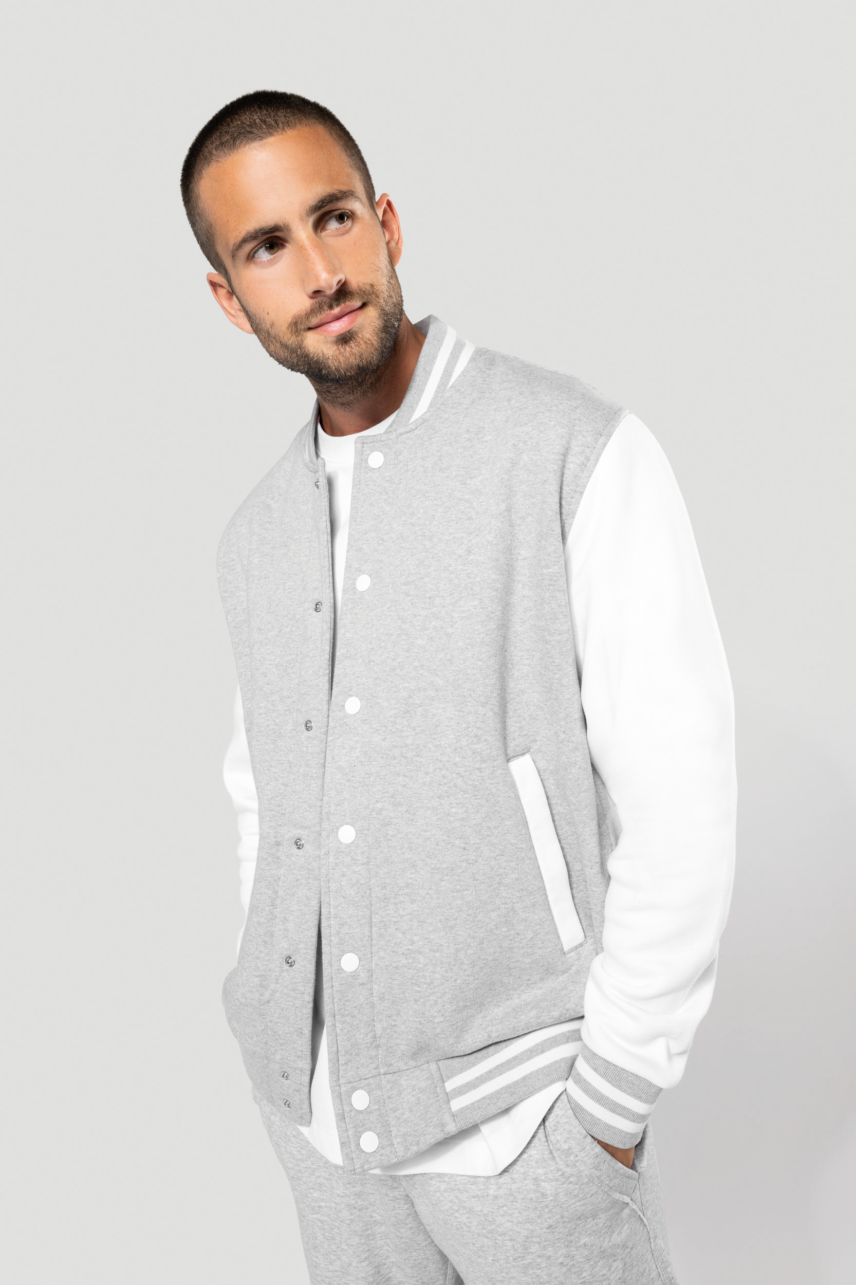 Miniature 4 pour Blouson molleton teddy unisexe