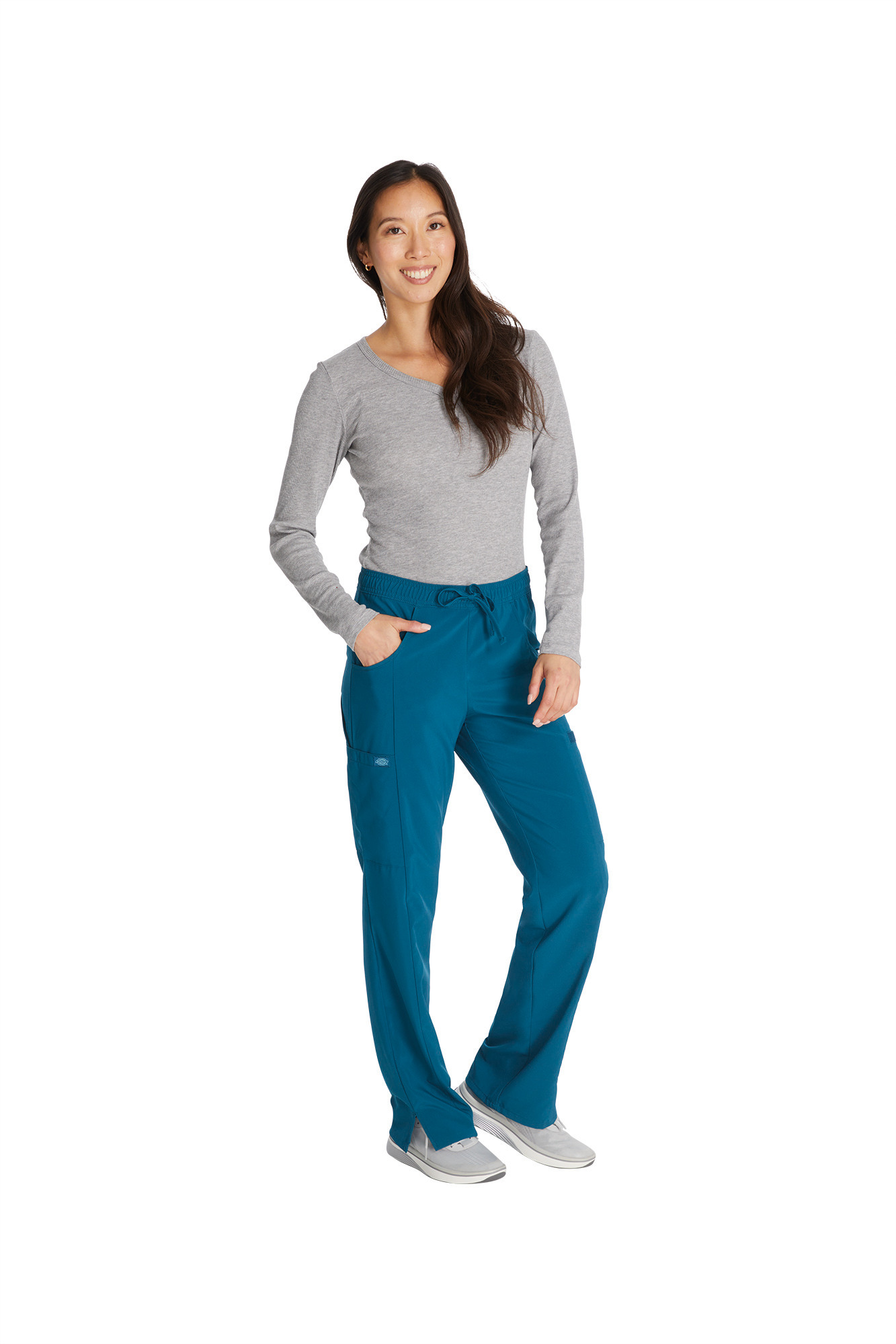 Miniature 3 pour Pantalon à taille moyenne à cordon femme