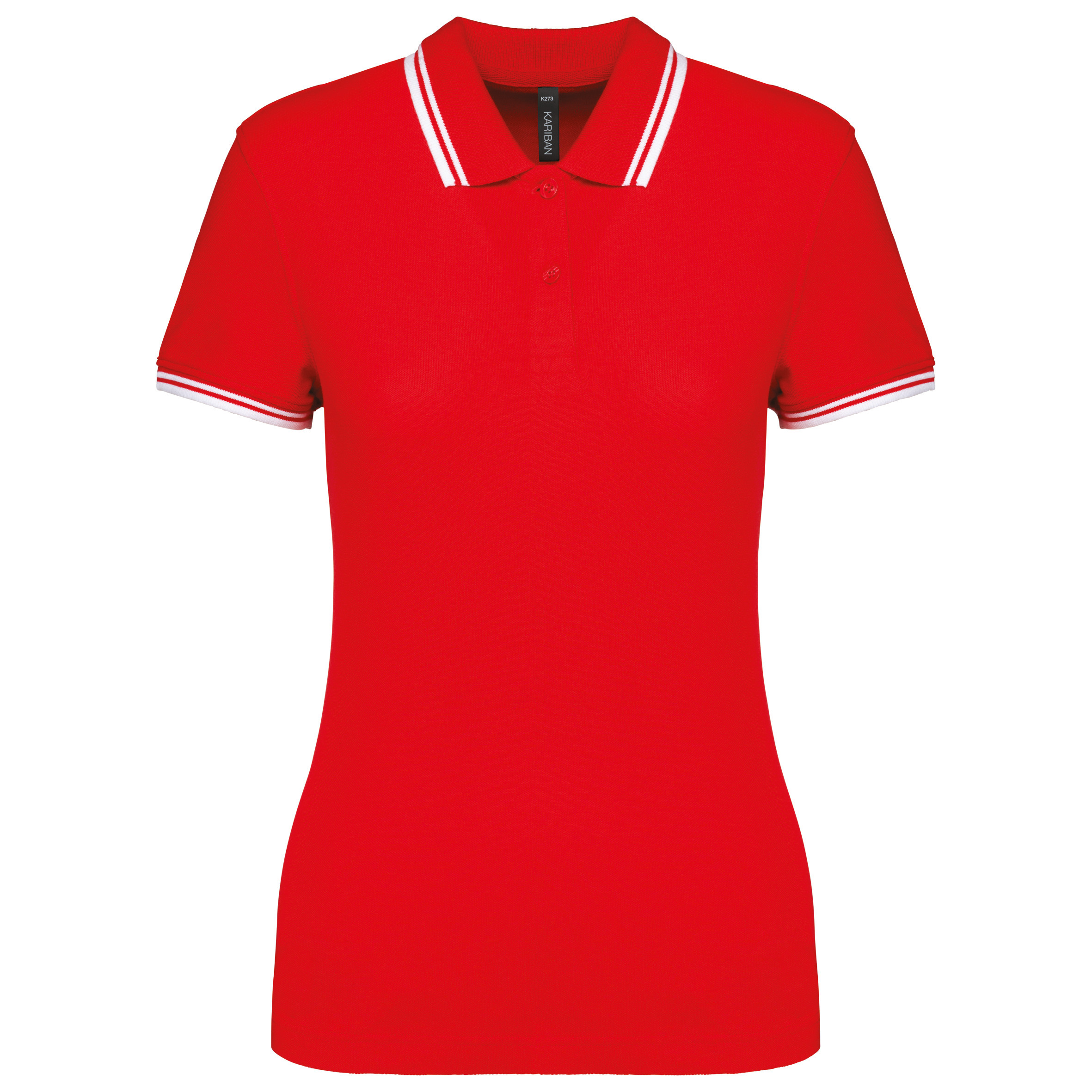Miniature 19 pour Polo femme manches courtes à liserés contrastés