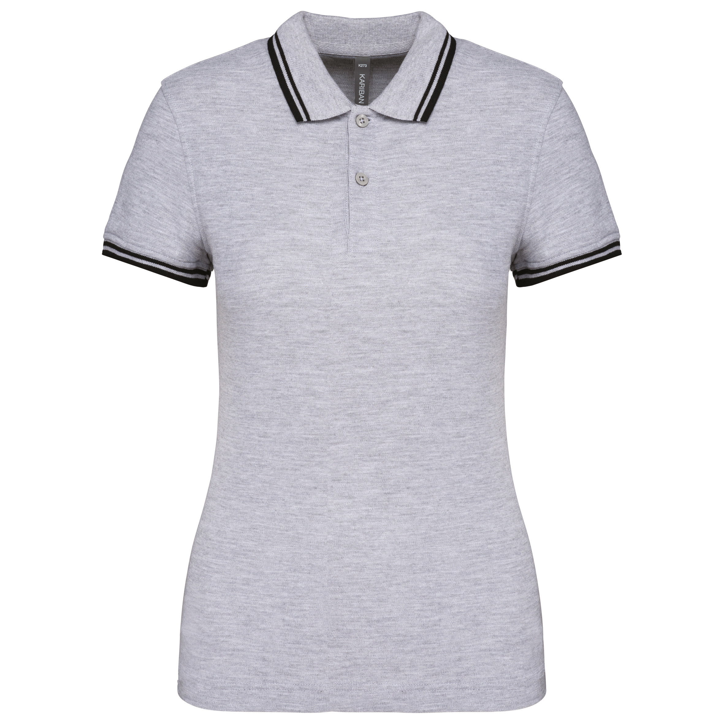 Miniature 18 pour Polo femme manches courtes à liserés contrastés