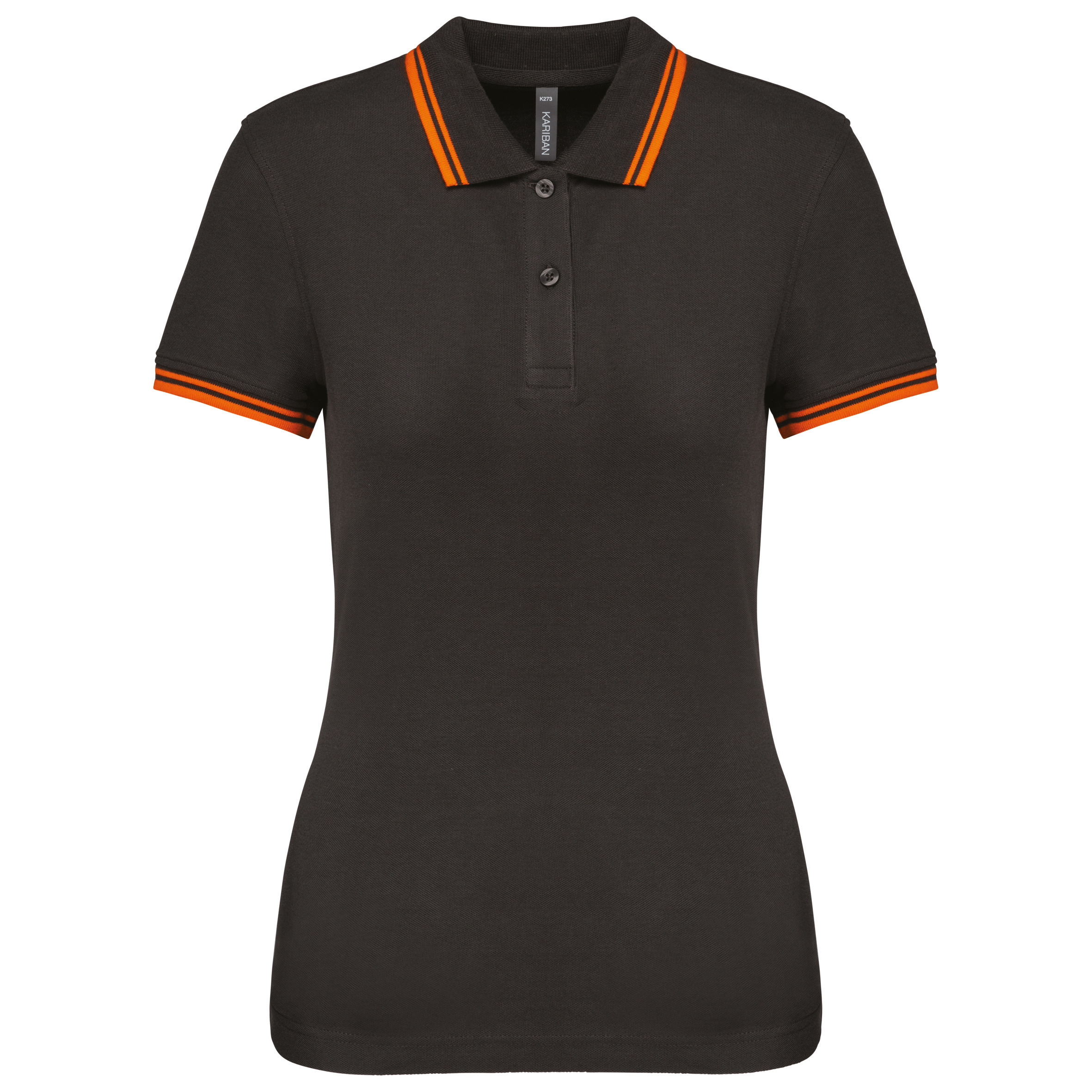 Miniature 16 pour Polo femme manches courtes à liserés contrastés