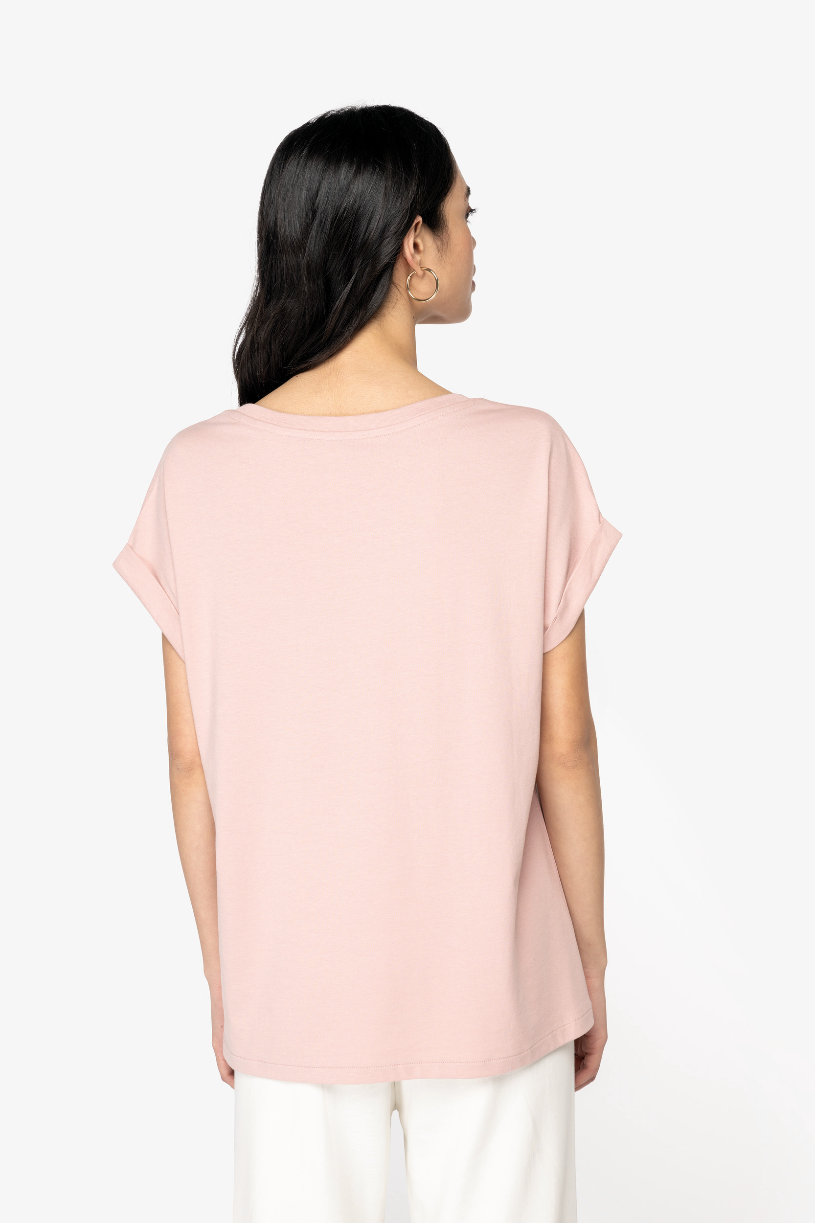 Miniature 3 pour T-shirt écoresponsable manches à revers femme