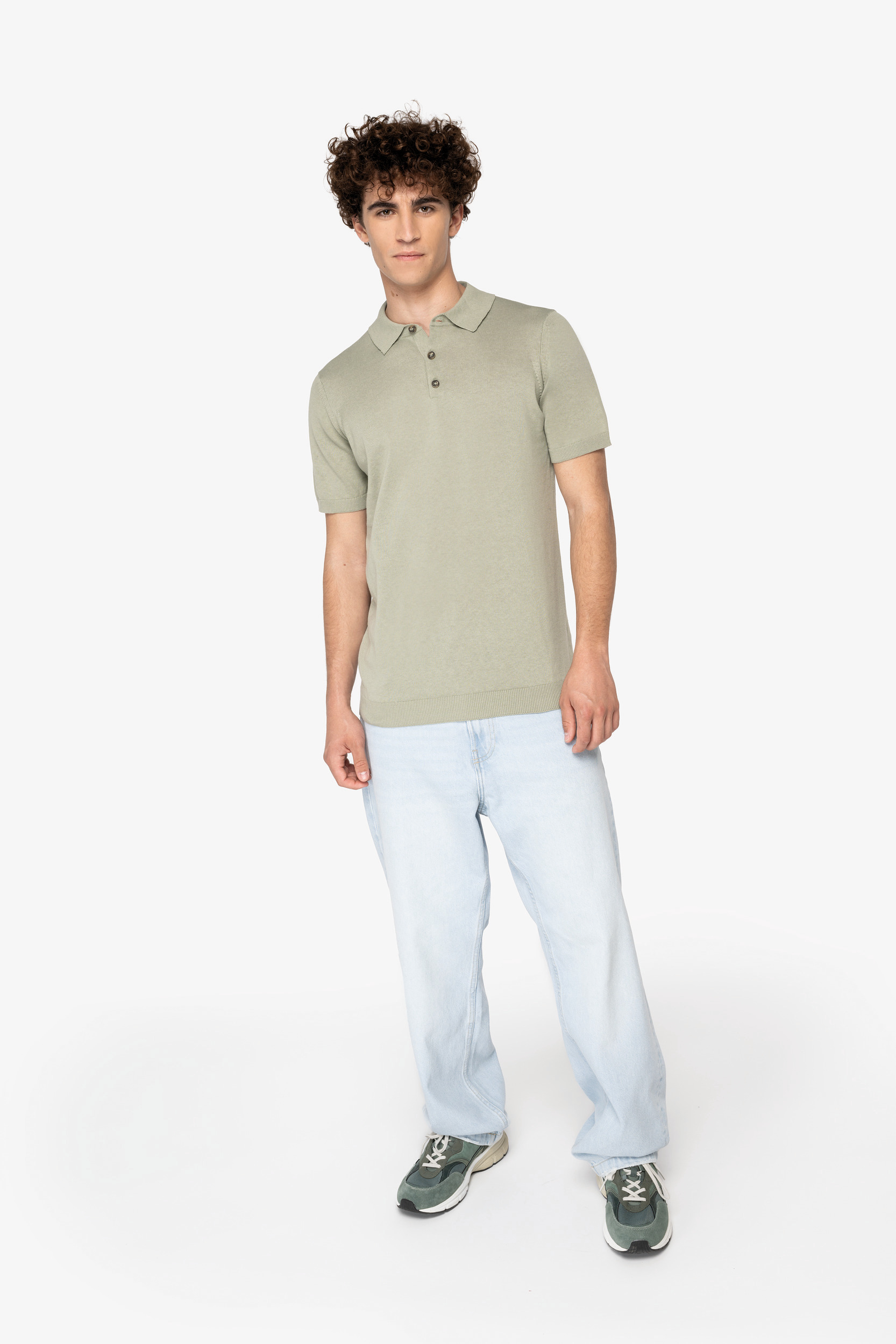Miniature 2 pour Polo écoresponsable en maille homme