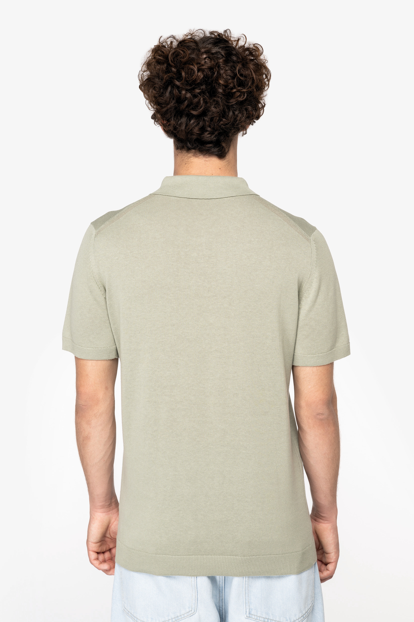 Miniature 4 pour Polo écoresponsable en maille homme