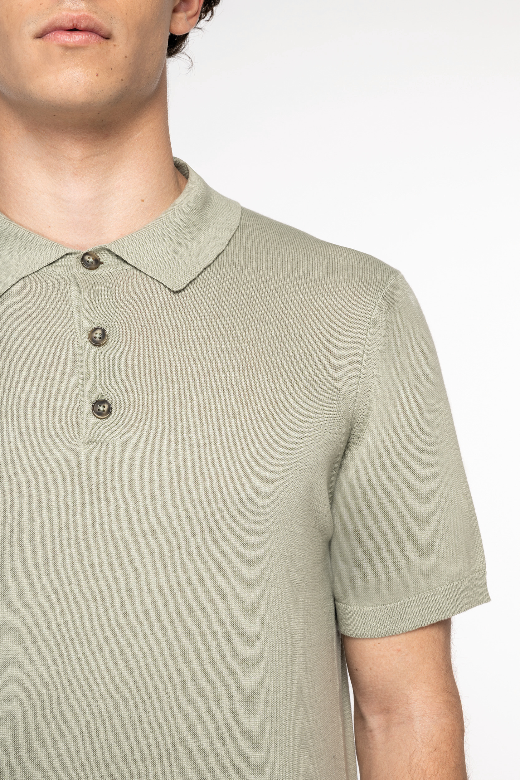 Miniature 6 pour Polo écoresponsable en maille homme