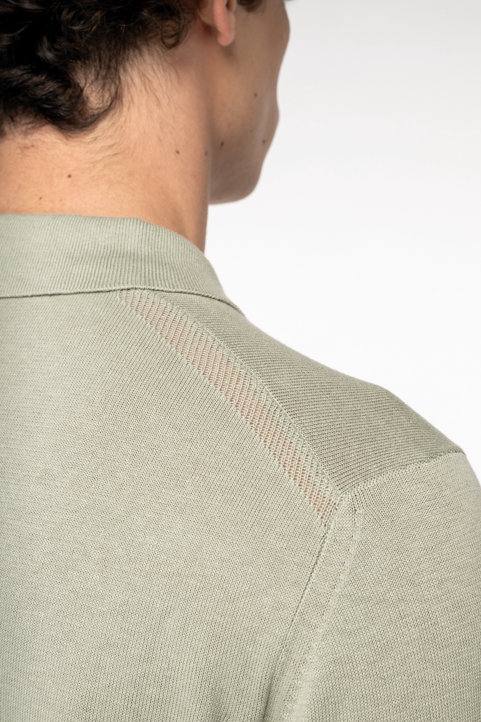 Miniature 5 pour Polo écoresponsable en maille homme