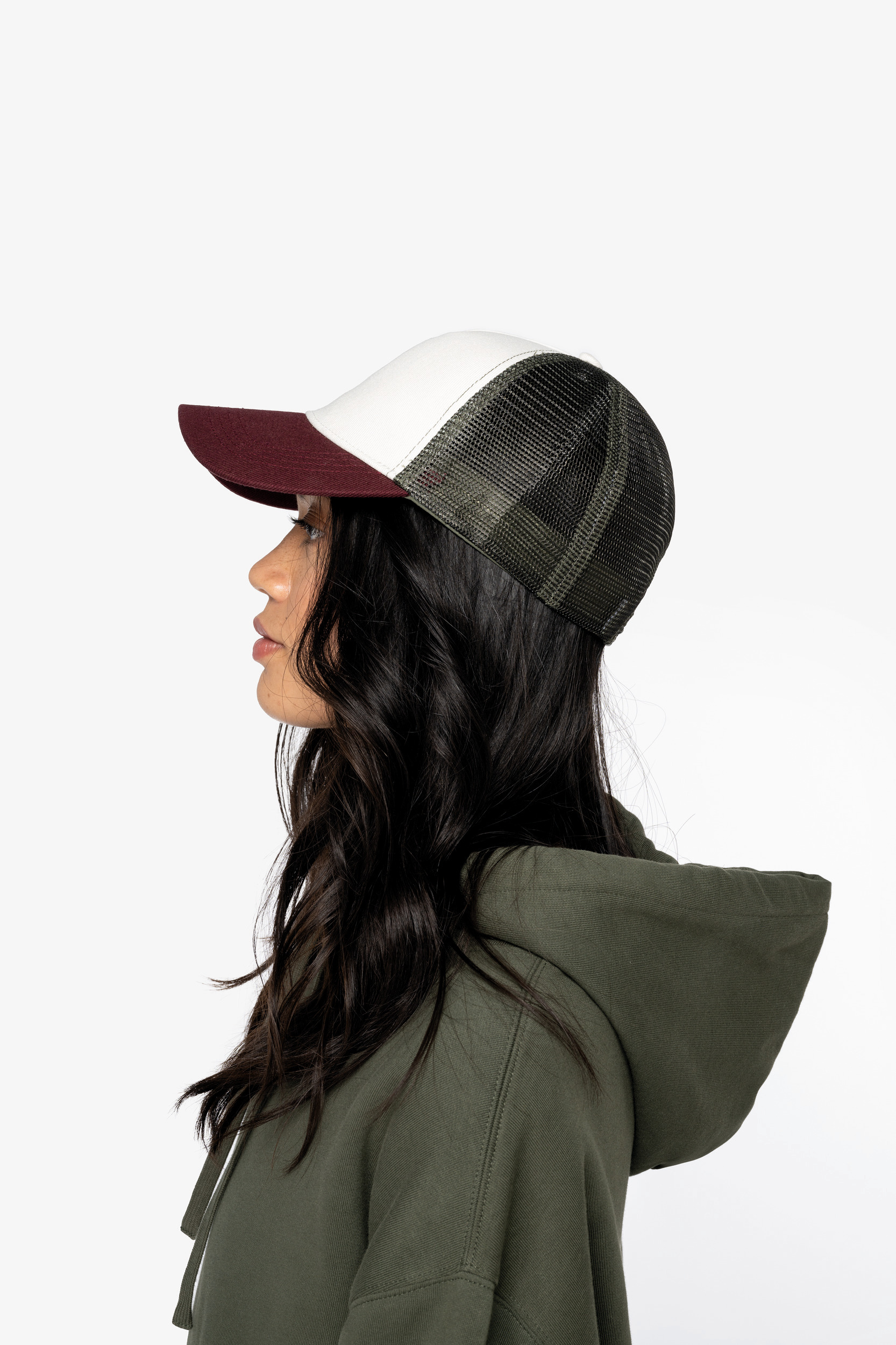 Miniature 3 pour Casquette trucker écoresponsable 5 panneaux unisexe