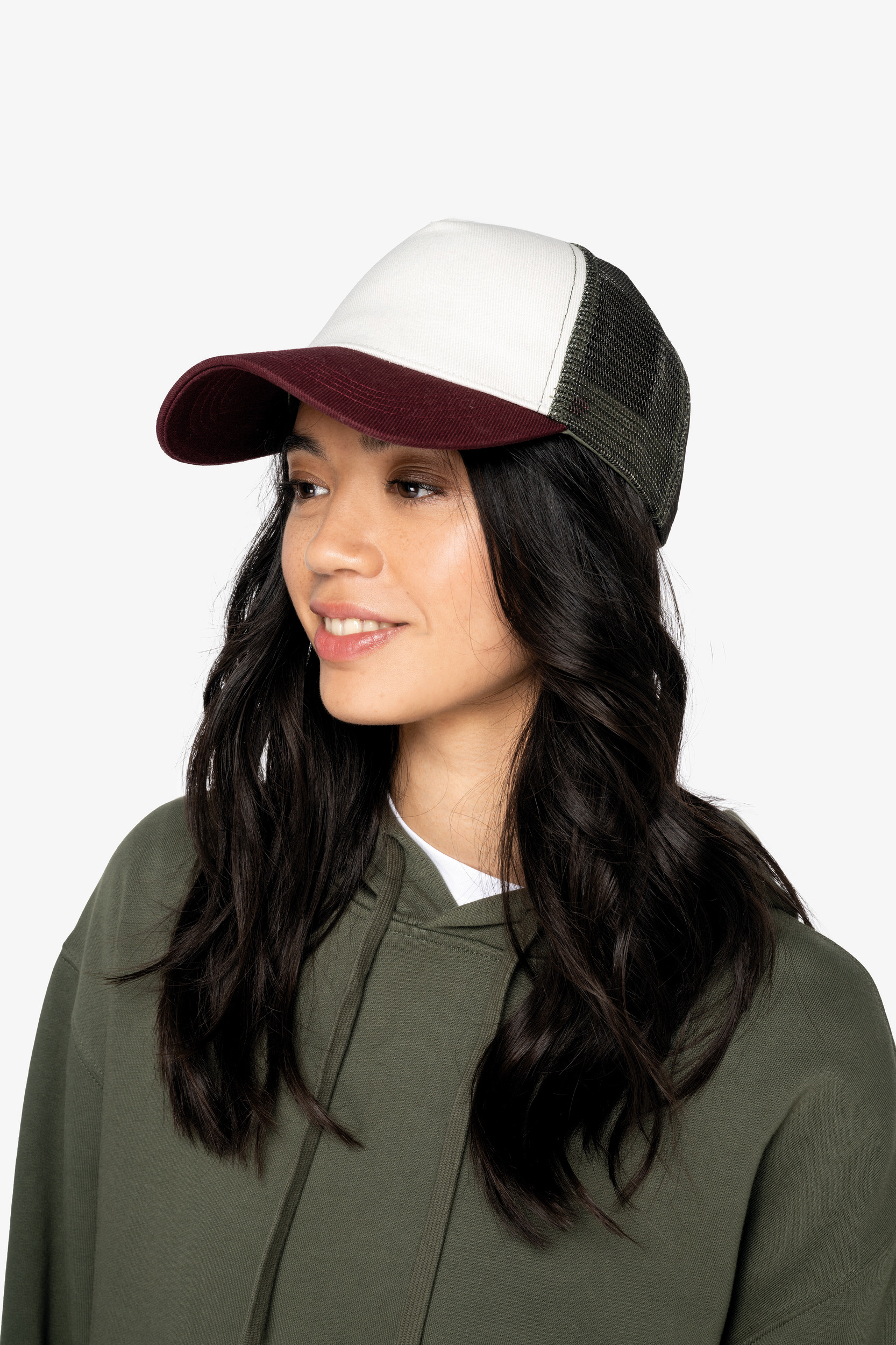 Miniature 1 pour Casquette trucker écoresponsable 5 panneaux unisexe