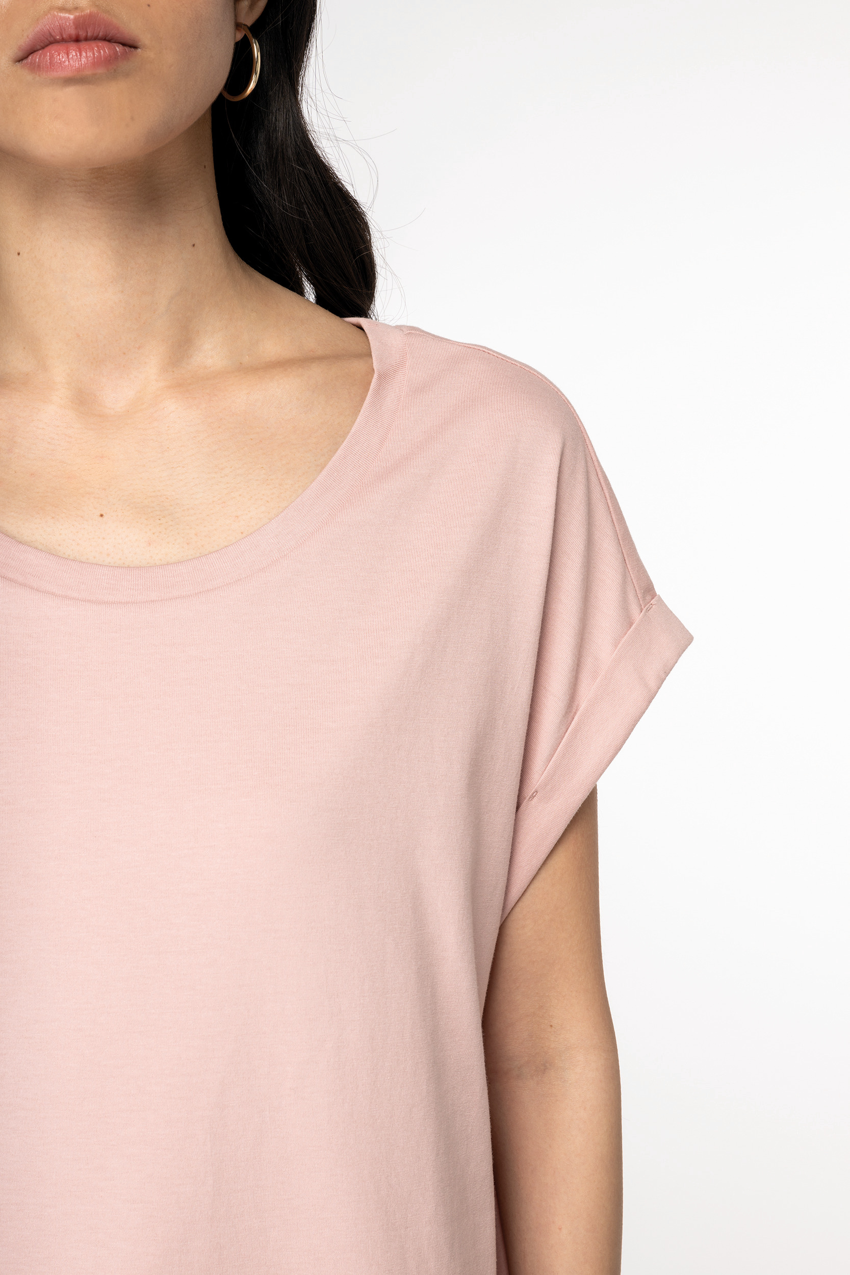 Miniature 4 pour T-shirt écoresponsable manches à revers femme