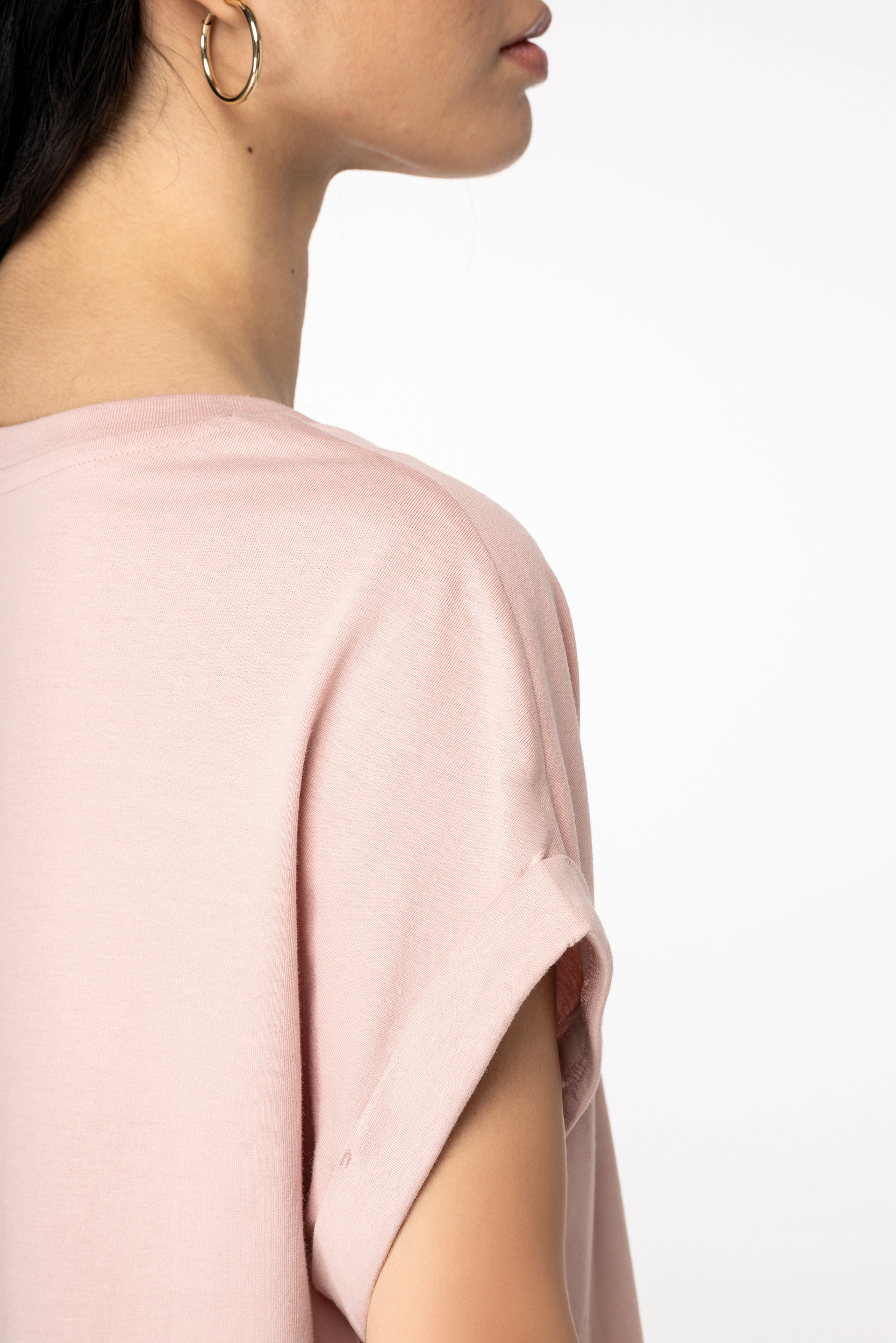 Miniature 5 pour T-shirt écoresponsable manches à revers femme
