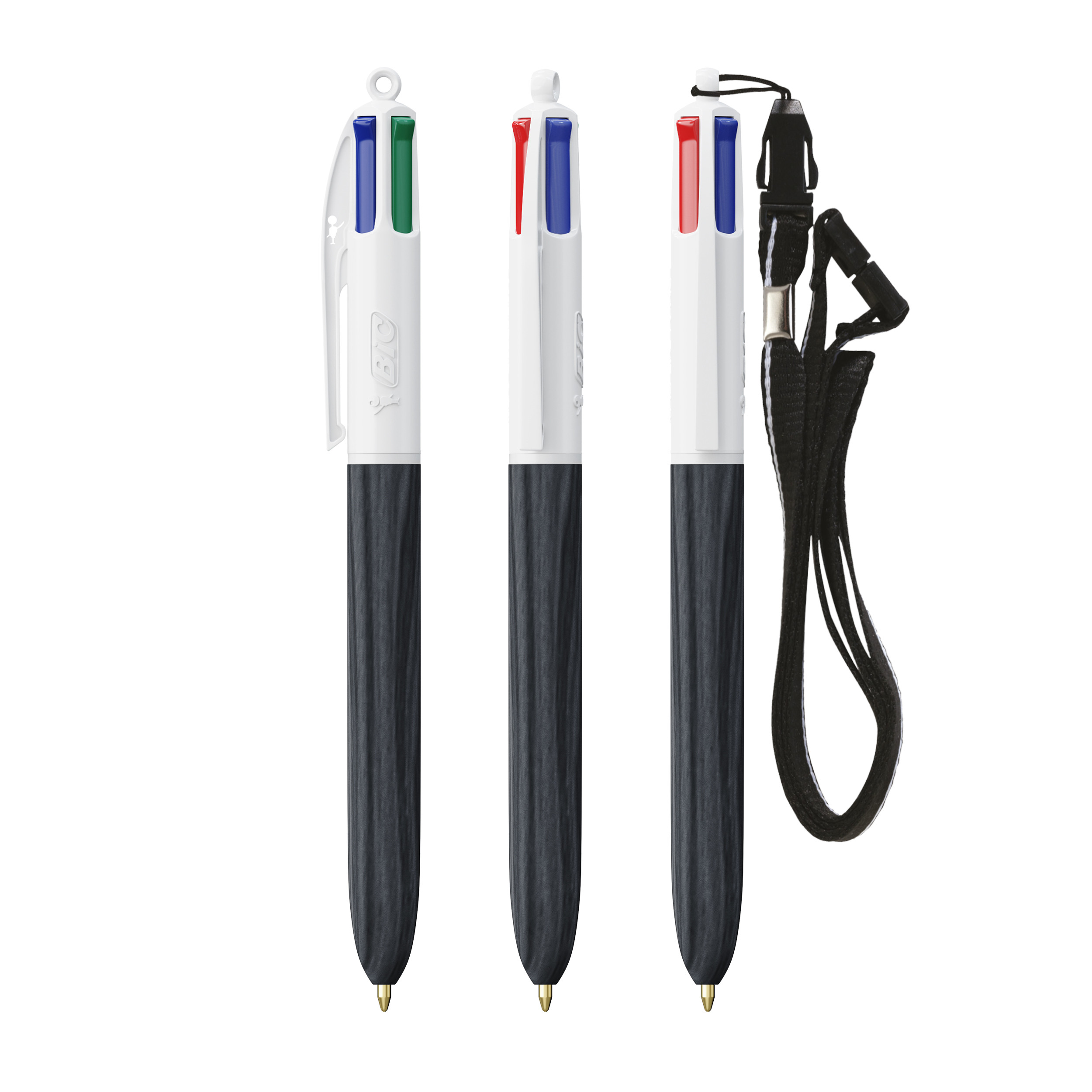 Miniature 1 pour BIC® 4 Couleurs Wood Style with Lanyard