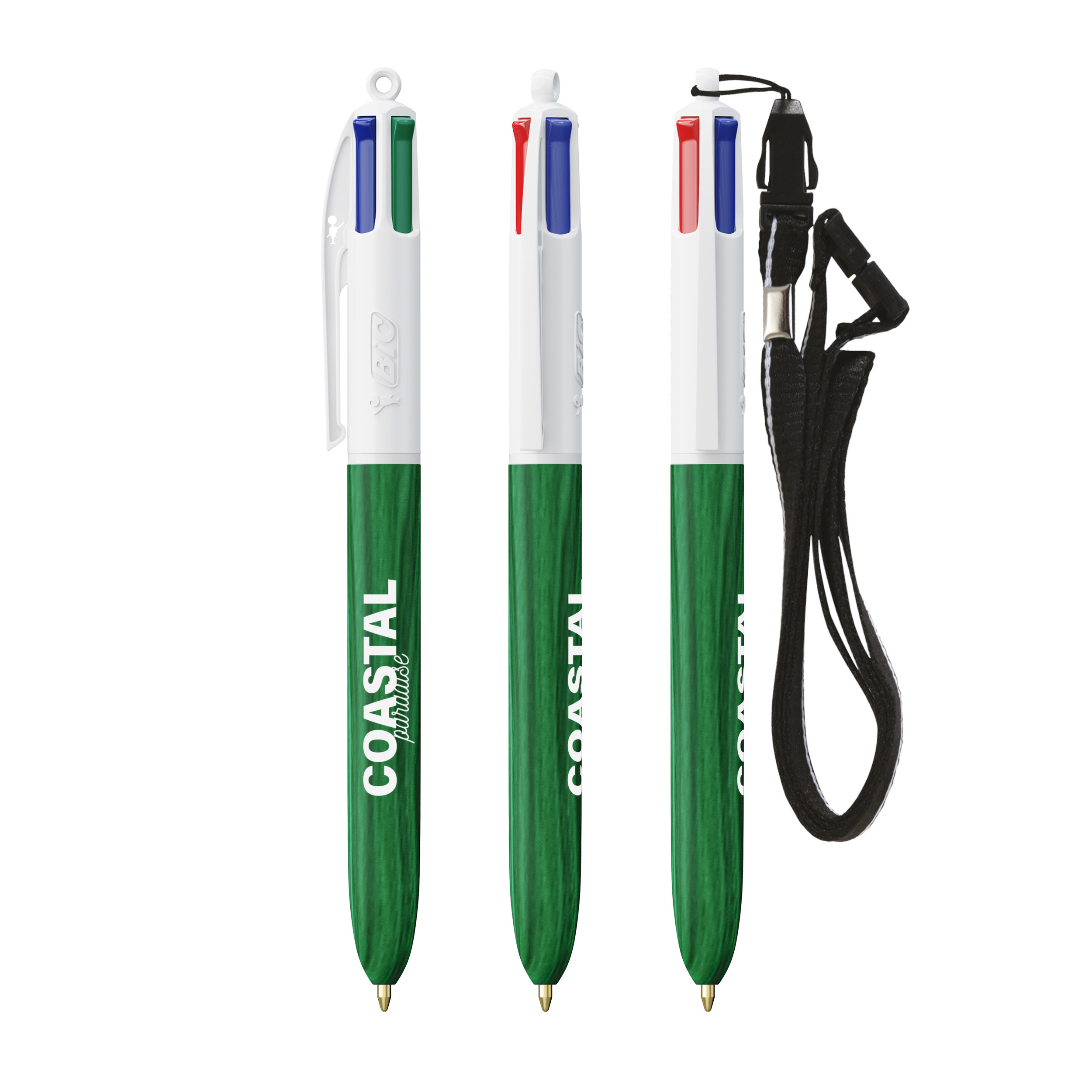 Miniature 9 pour BIC® 4 Couleurs Wood Style with Lanyard